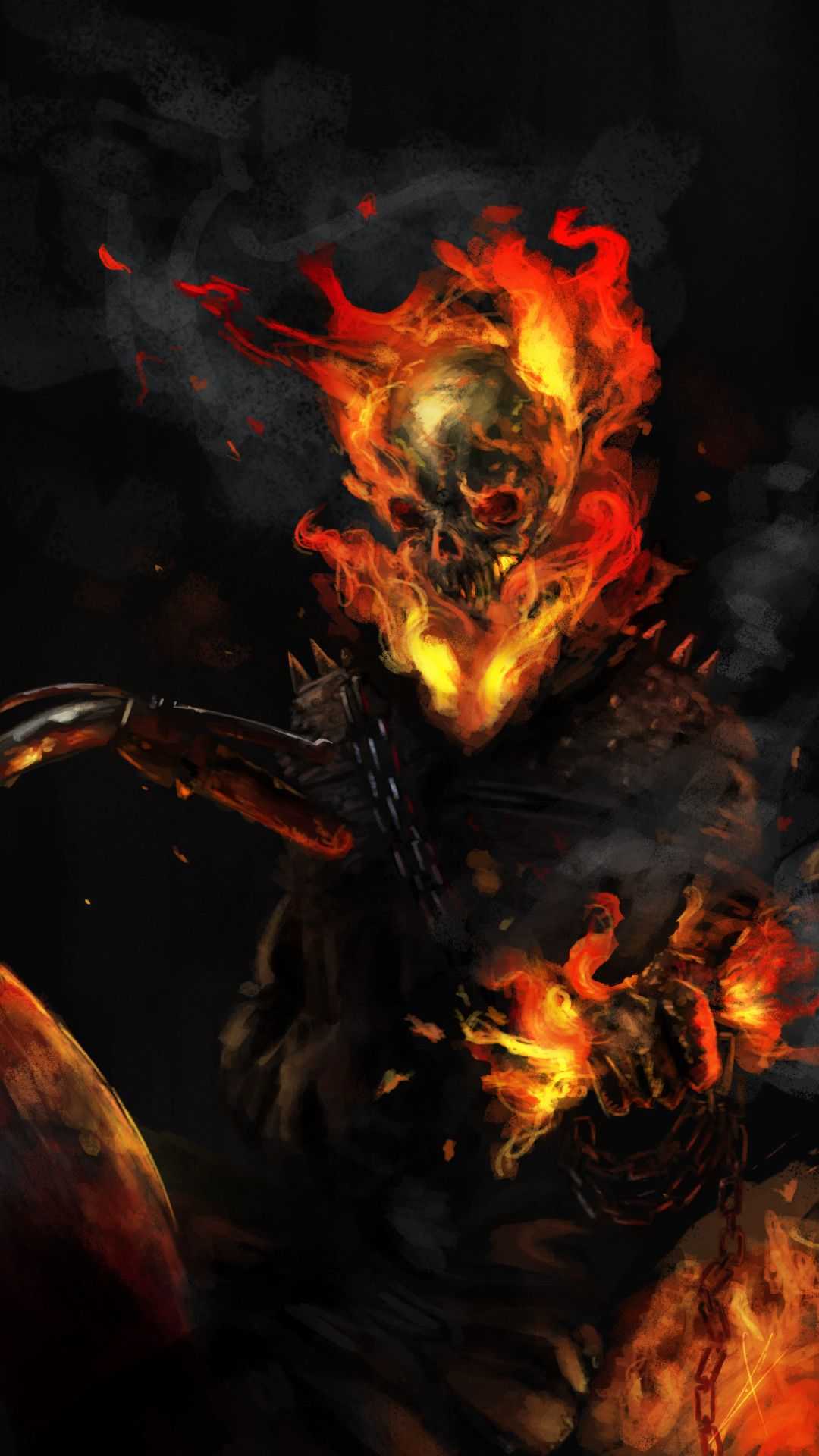 Ghost Rider Cool Illustration Wallpapers