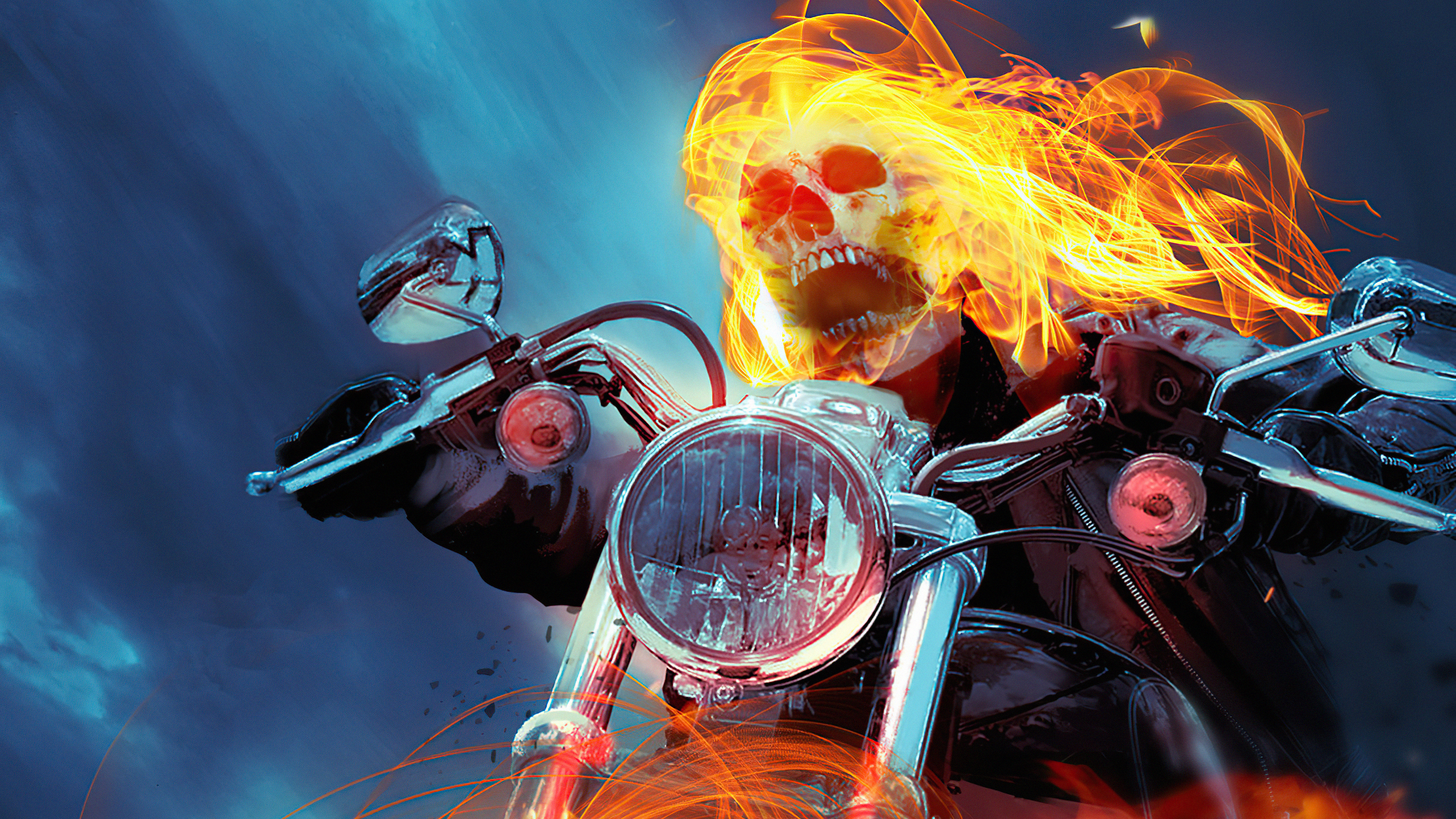 Ghost Rider Cool Illustration Wallpapers