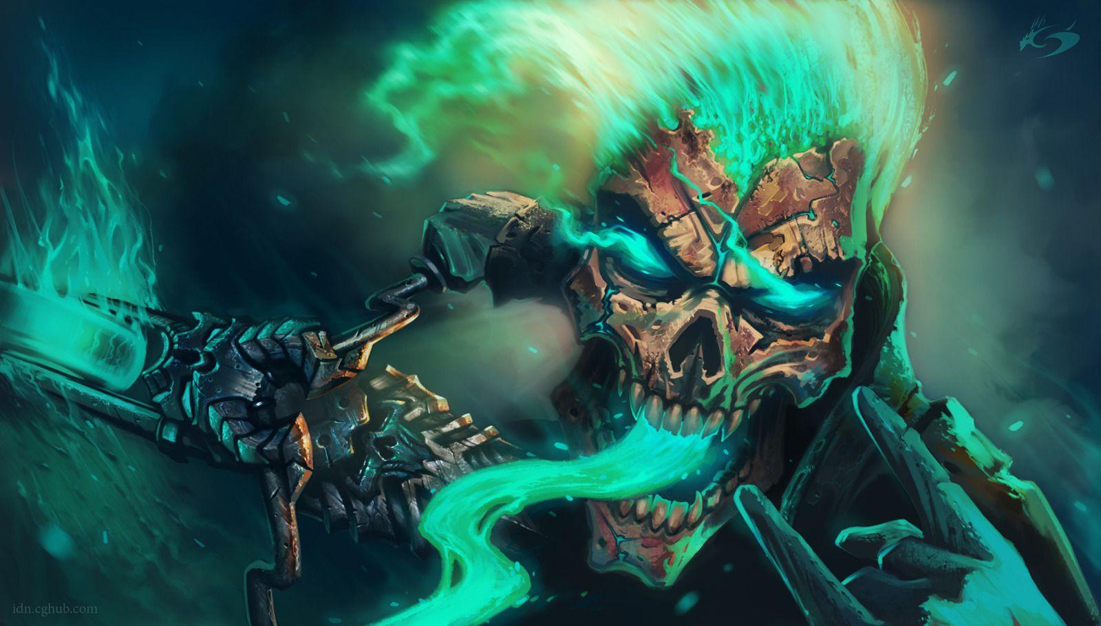 Ghost Rider Cool Illustration Wallpapers