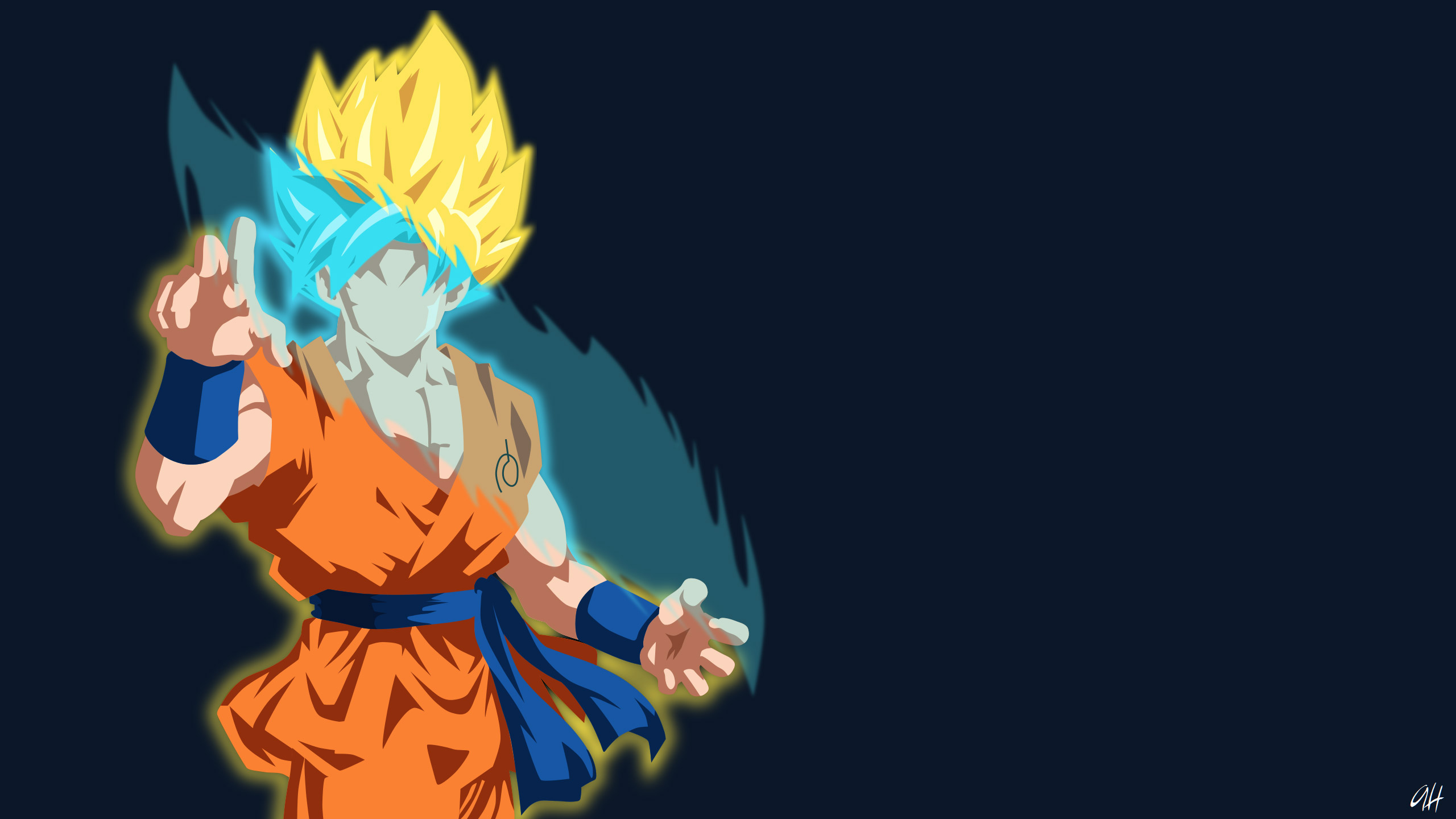 Goku Minimalism Wallpapers