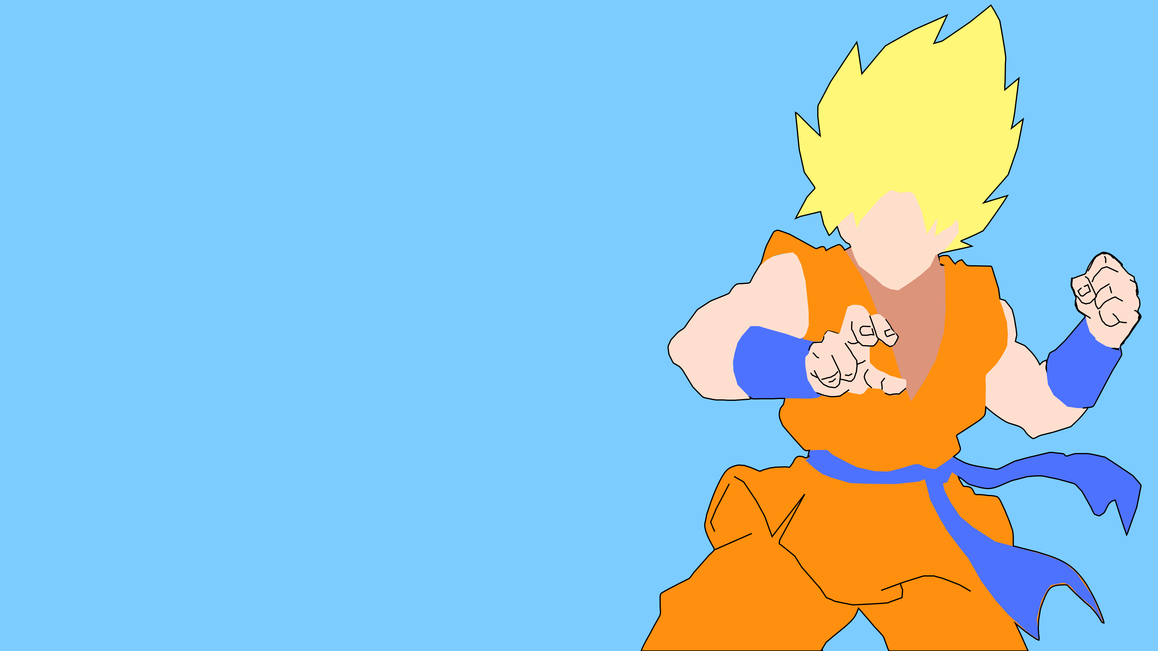 Goku Minimalism Wallpapers