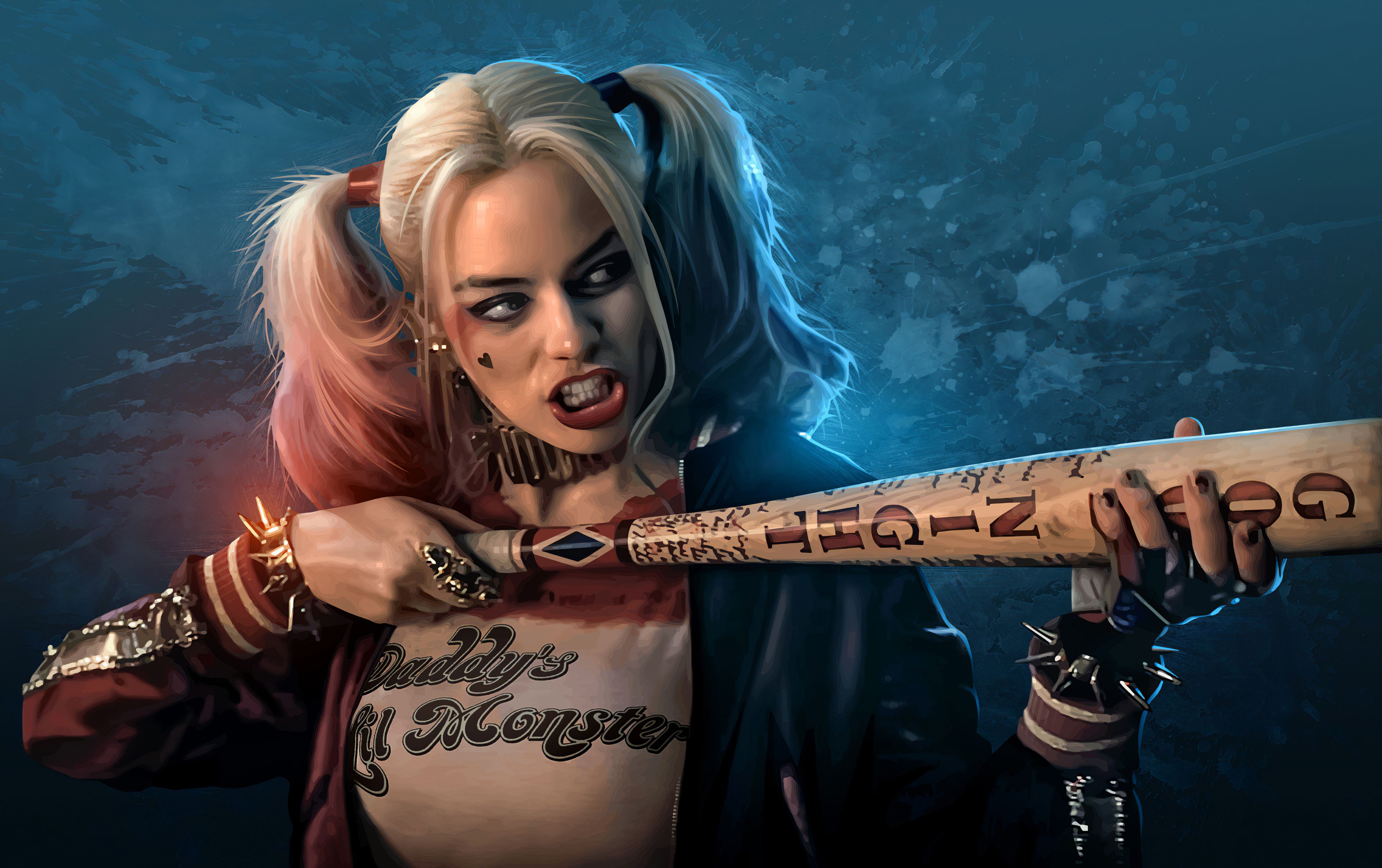 Harley Quinn In Motorcycle Wallpapers