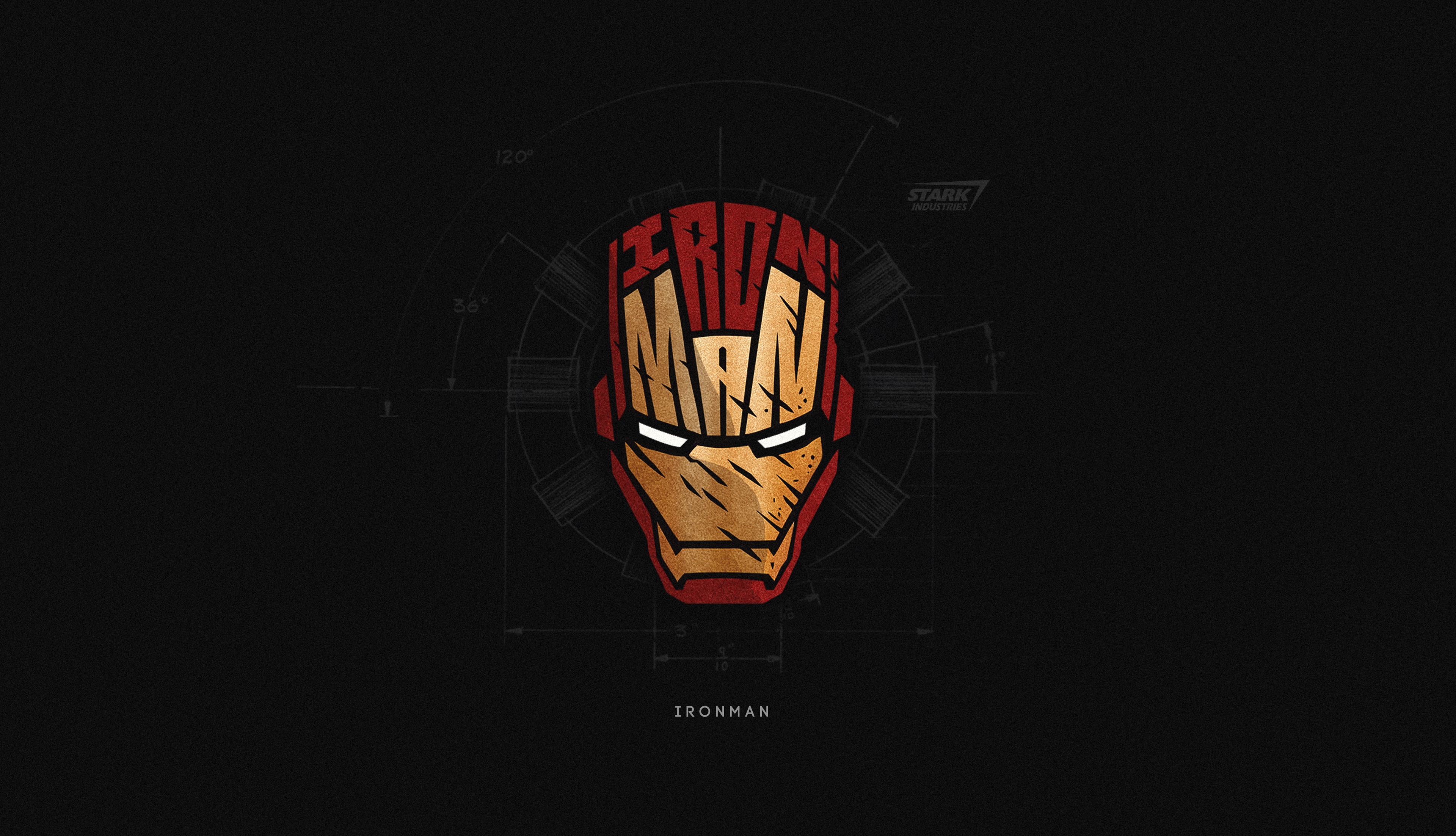 Iron Man 4K Minimal Superher Wallpapers