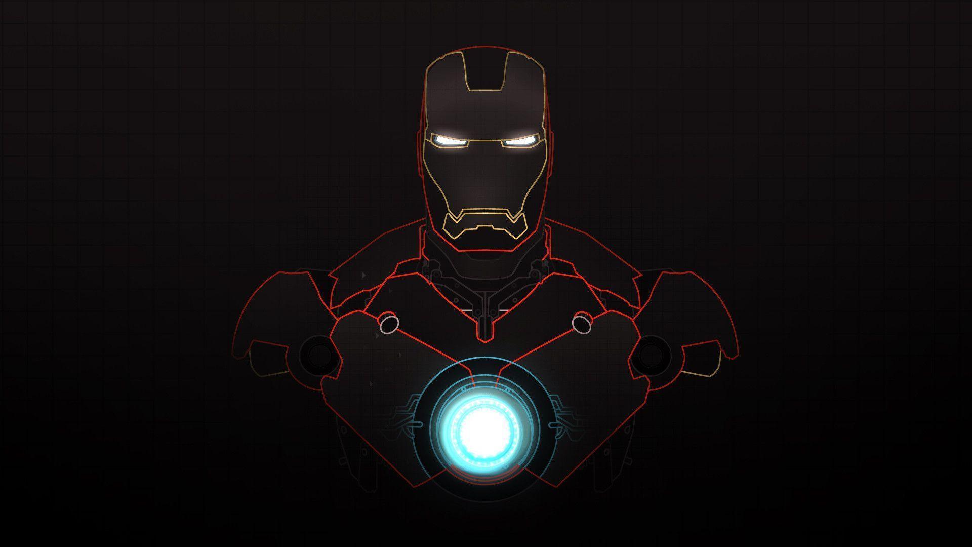 Iron Man 4K Minimal Superher Wallpapers