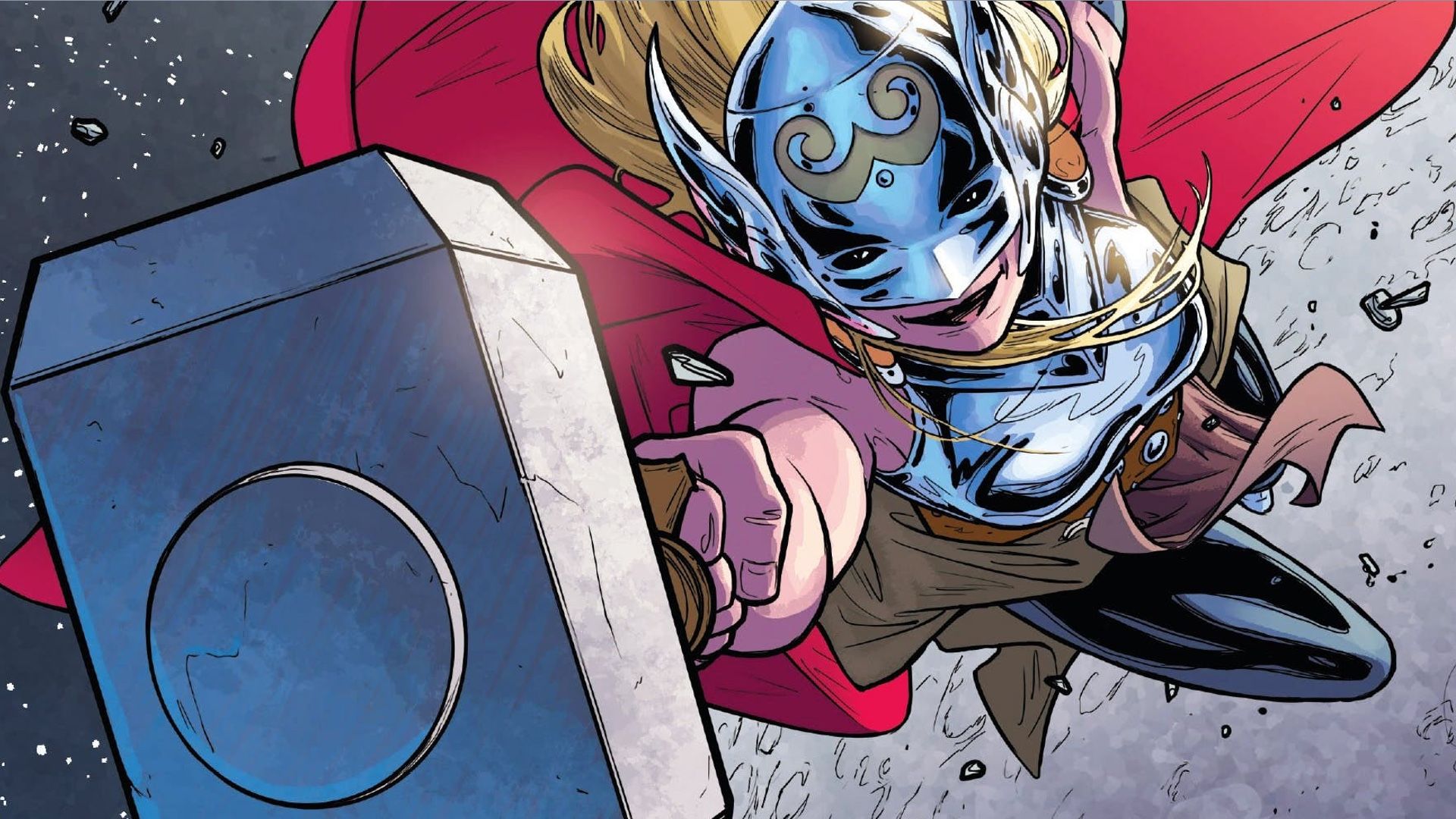 Jane Foster Lifting Mjolnir Art Wallpapers