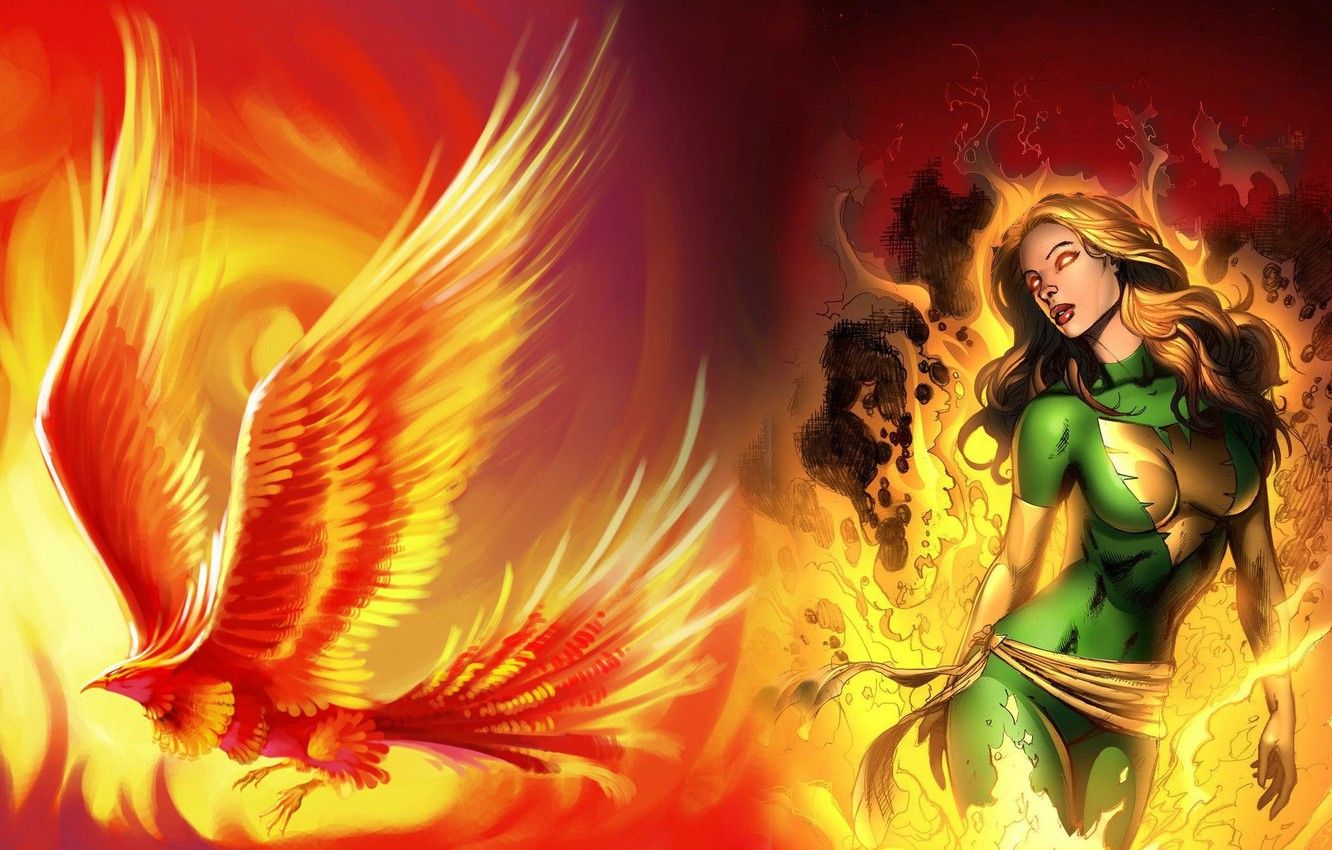 Jean Gray In Dark Phoenix Comic Wallpapers