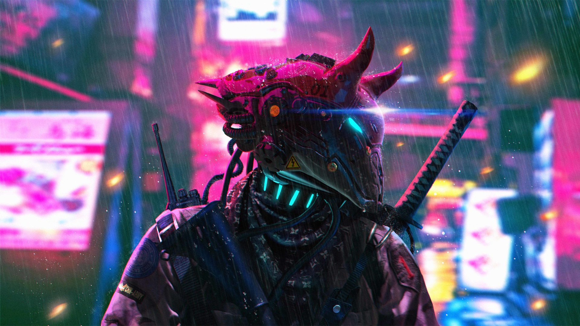 Joker Cyberpunk Mask Wallpapers