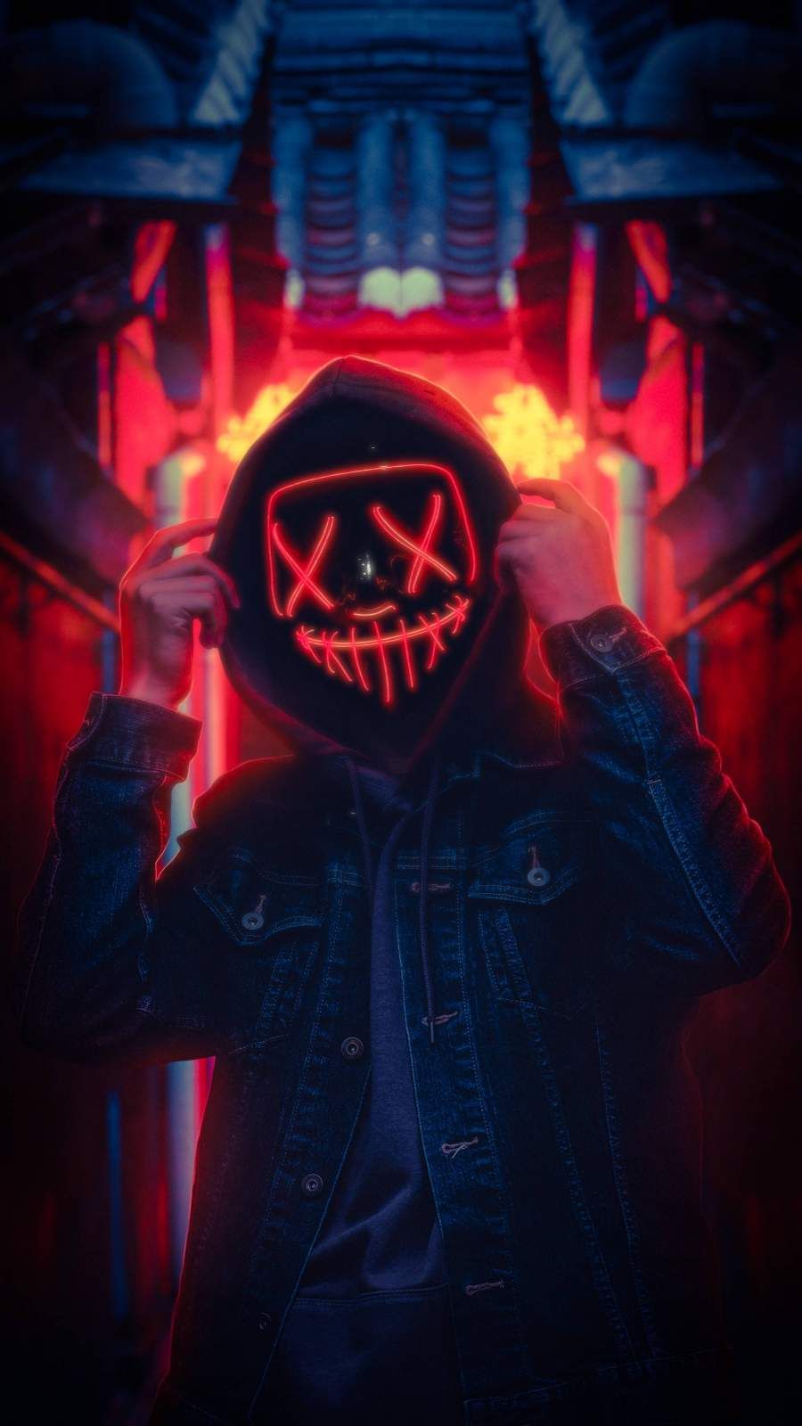 Joker Cyberpunk Mask Wallpapers