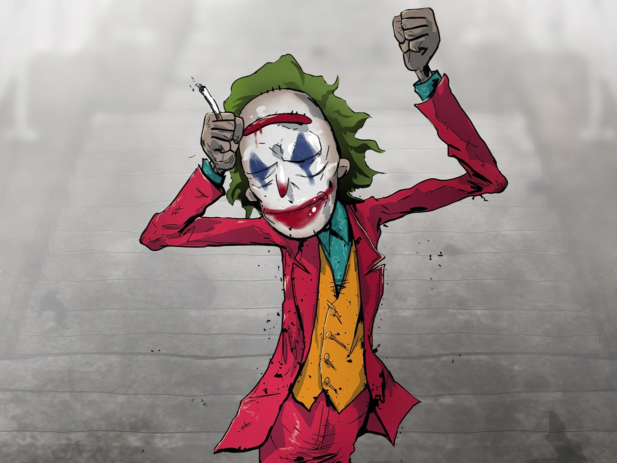 Joker Happy Dance Art Wallpapers