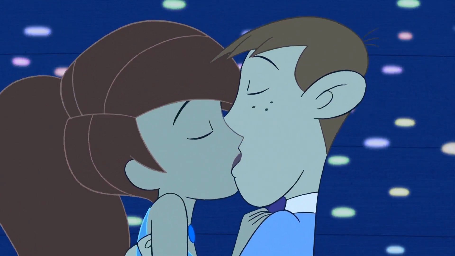 Kim Possible Cartoon Kim And Ron Kiss Wallpapers