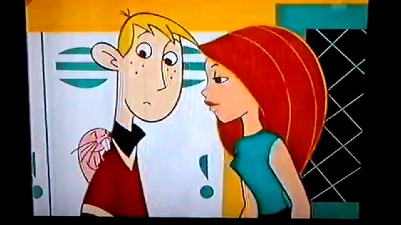 Kim Possible Cartoon Kim And Ron Kiss Wallpapers