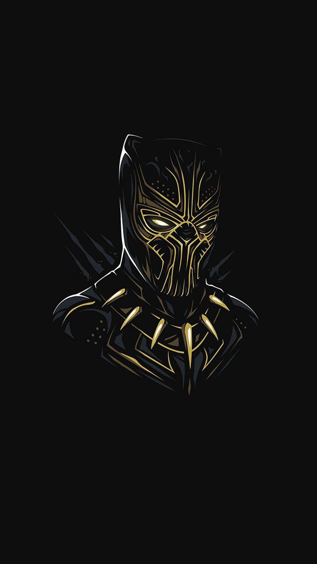 Marvel Comic Black Panther Minimal Wallpapers