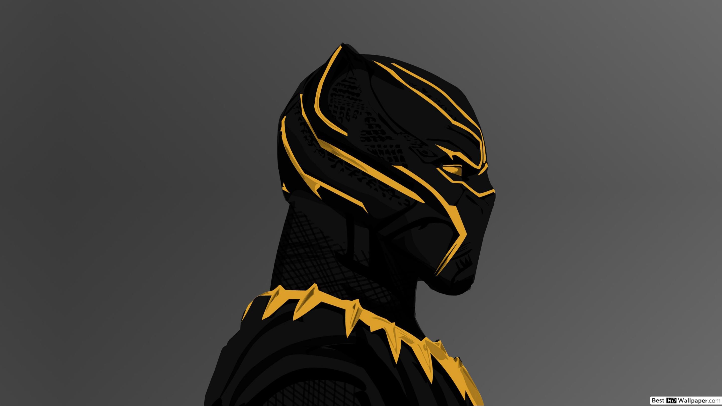 Marvel Comic Black Panther Minimal Wallpapers