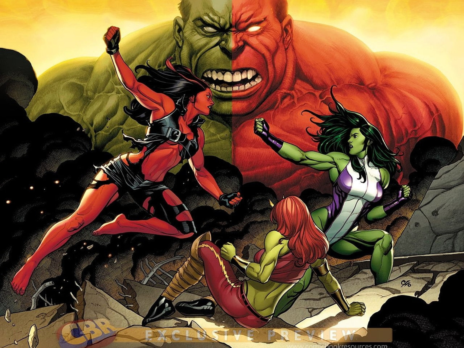 Marvel Red She-Hulk Wallpapers