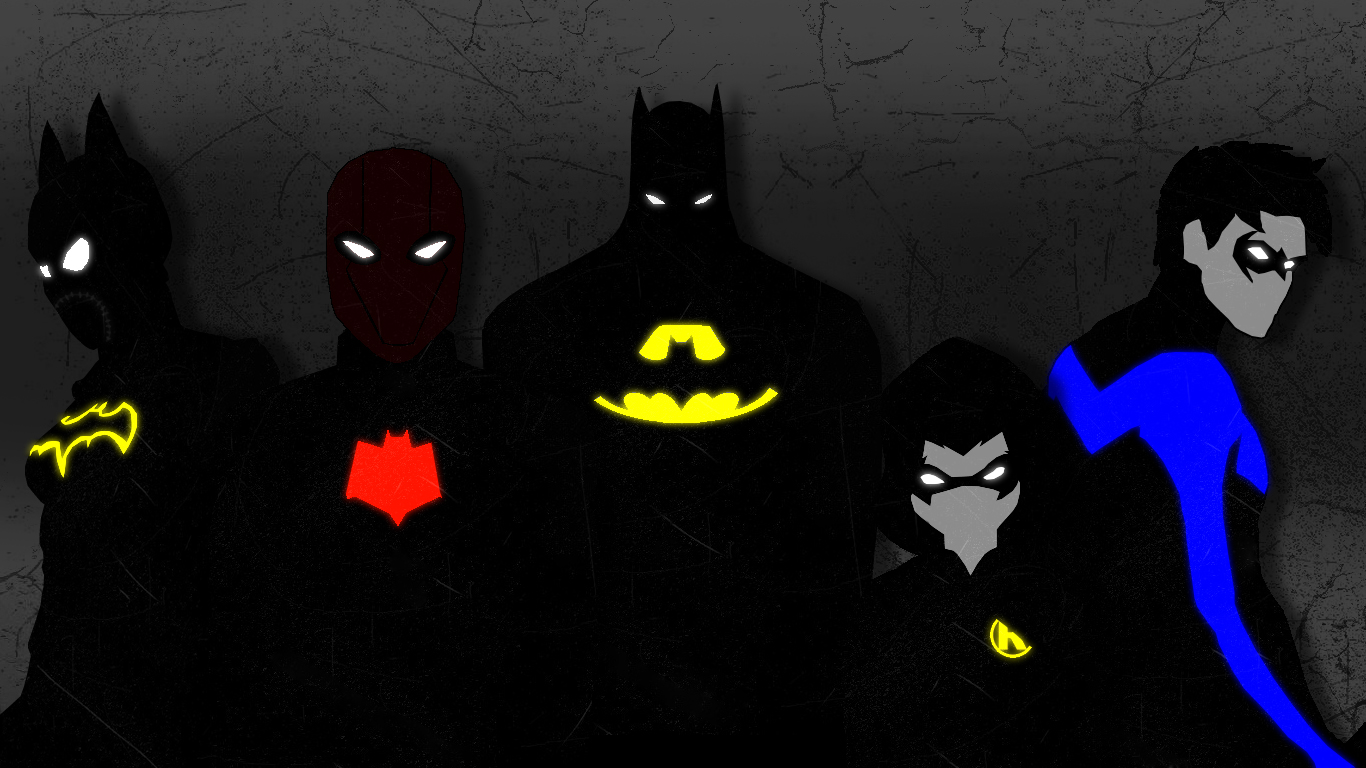 Minimal Batman Family Wallpapers