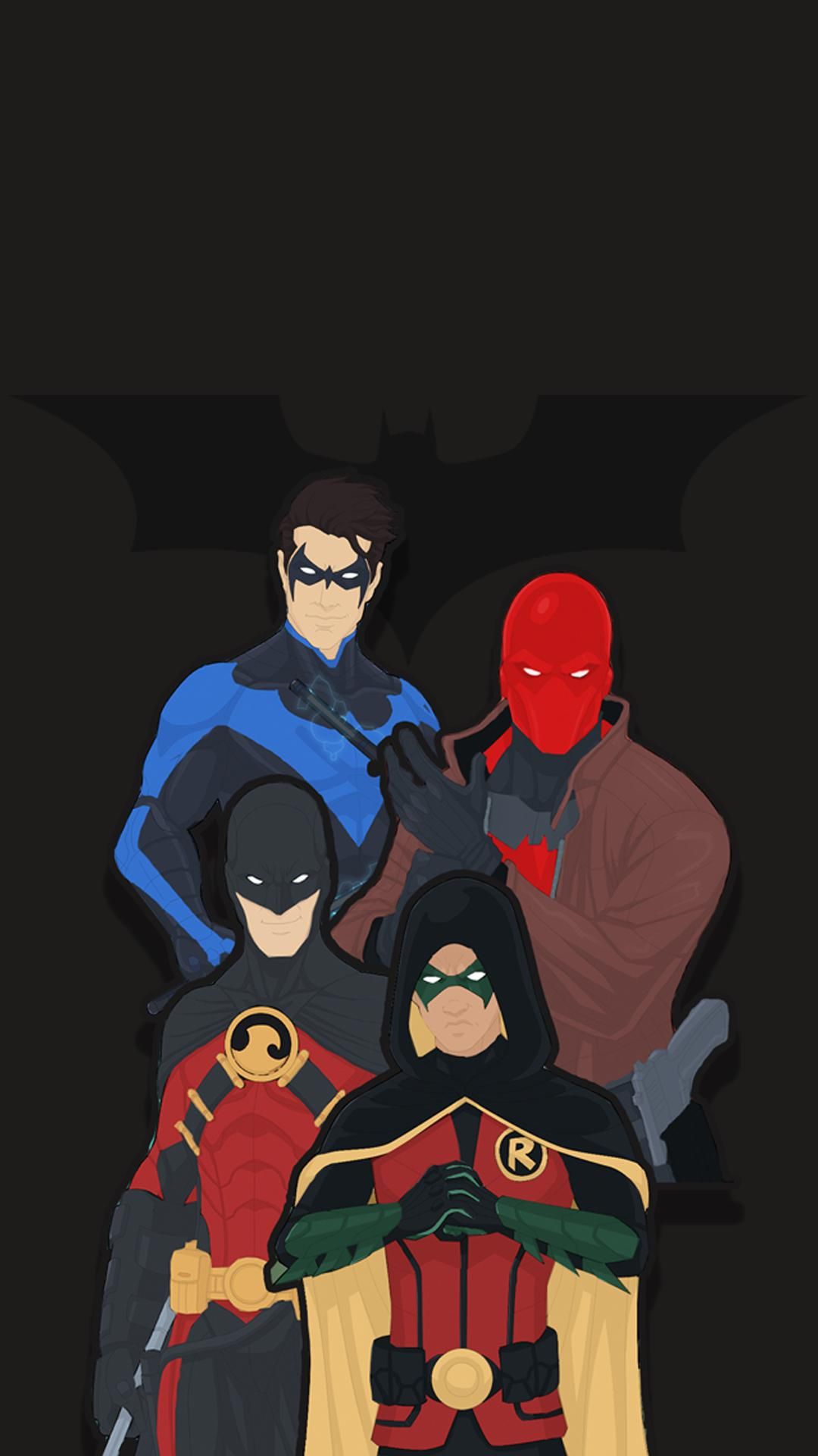 Minimal Batman Family Wallpapers