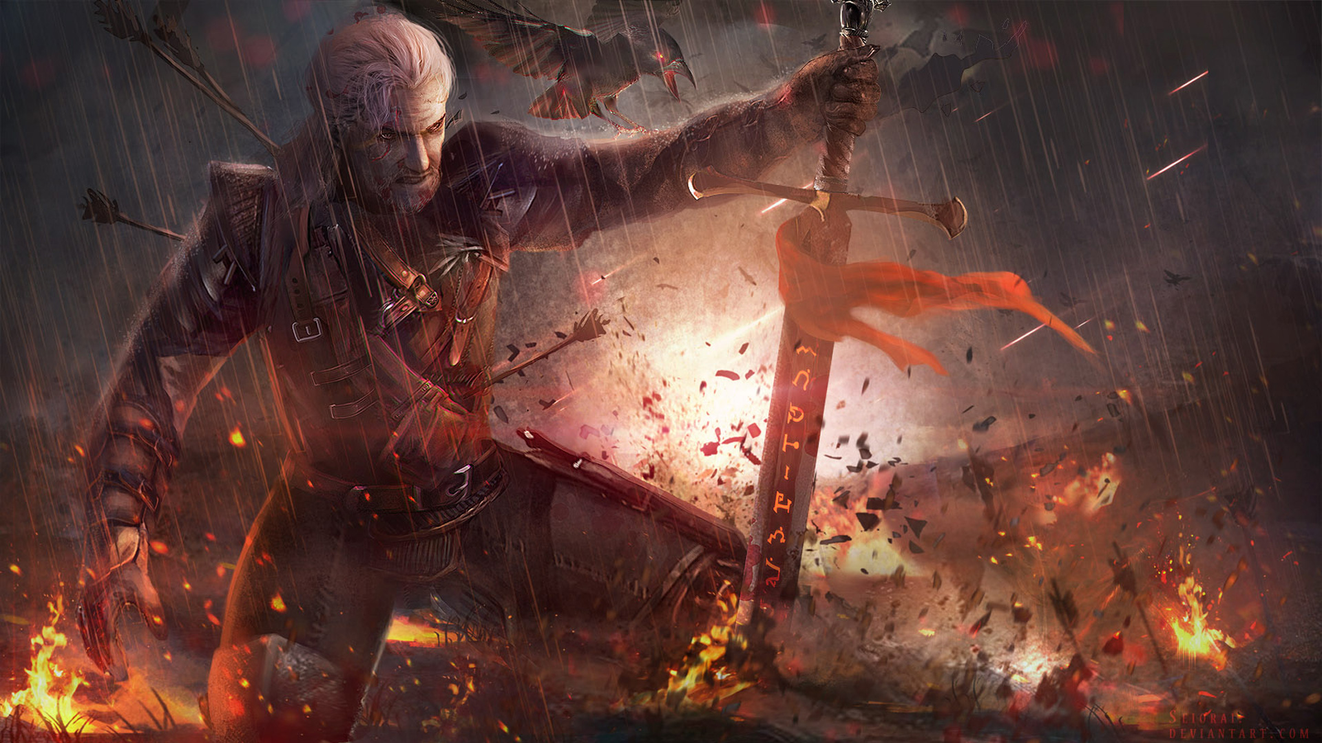 New Geralt Of Rivia Fanart Wallpapers