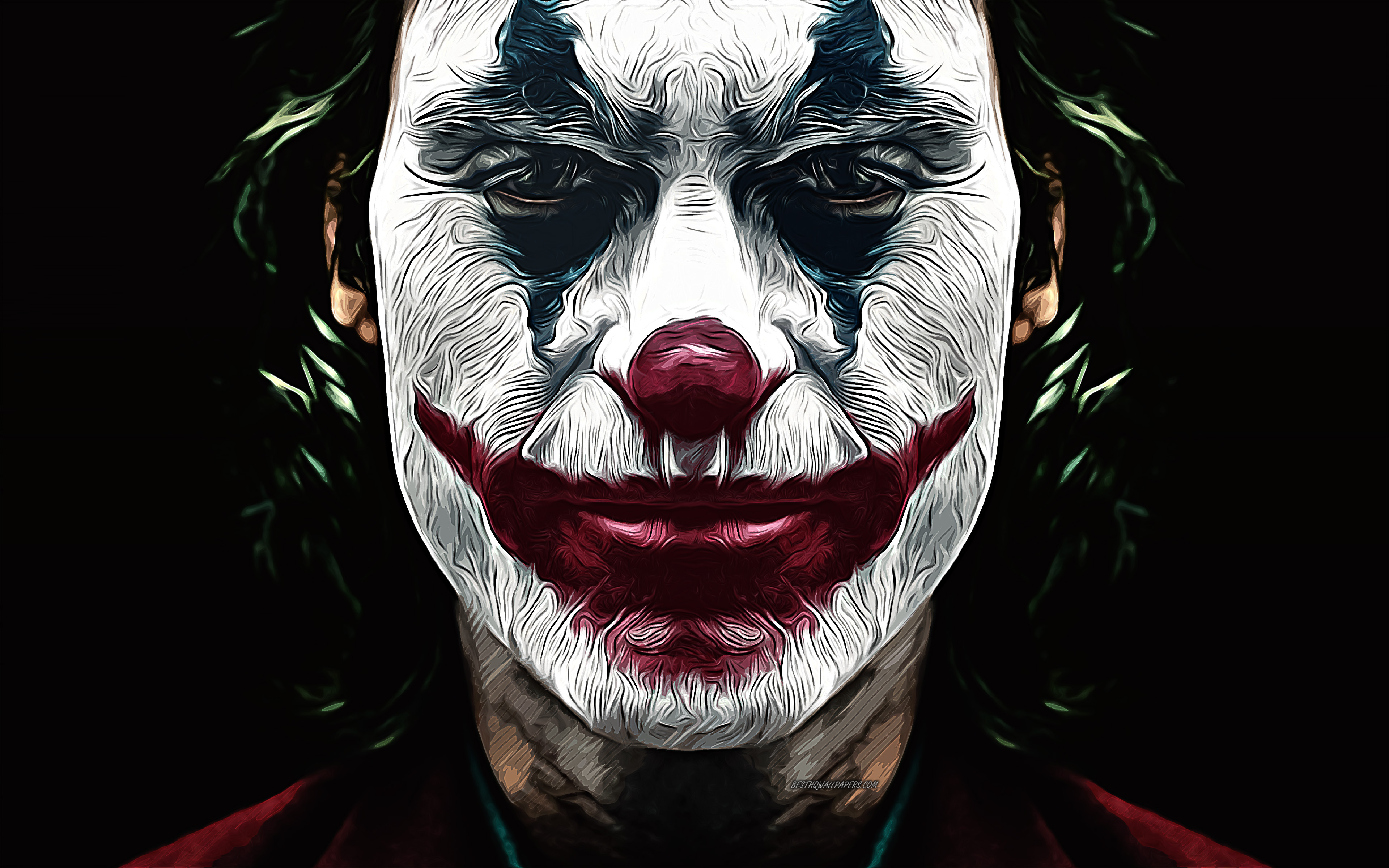 New Joaquin Phoenix Joker Art Wallpapers