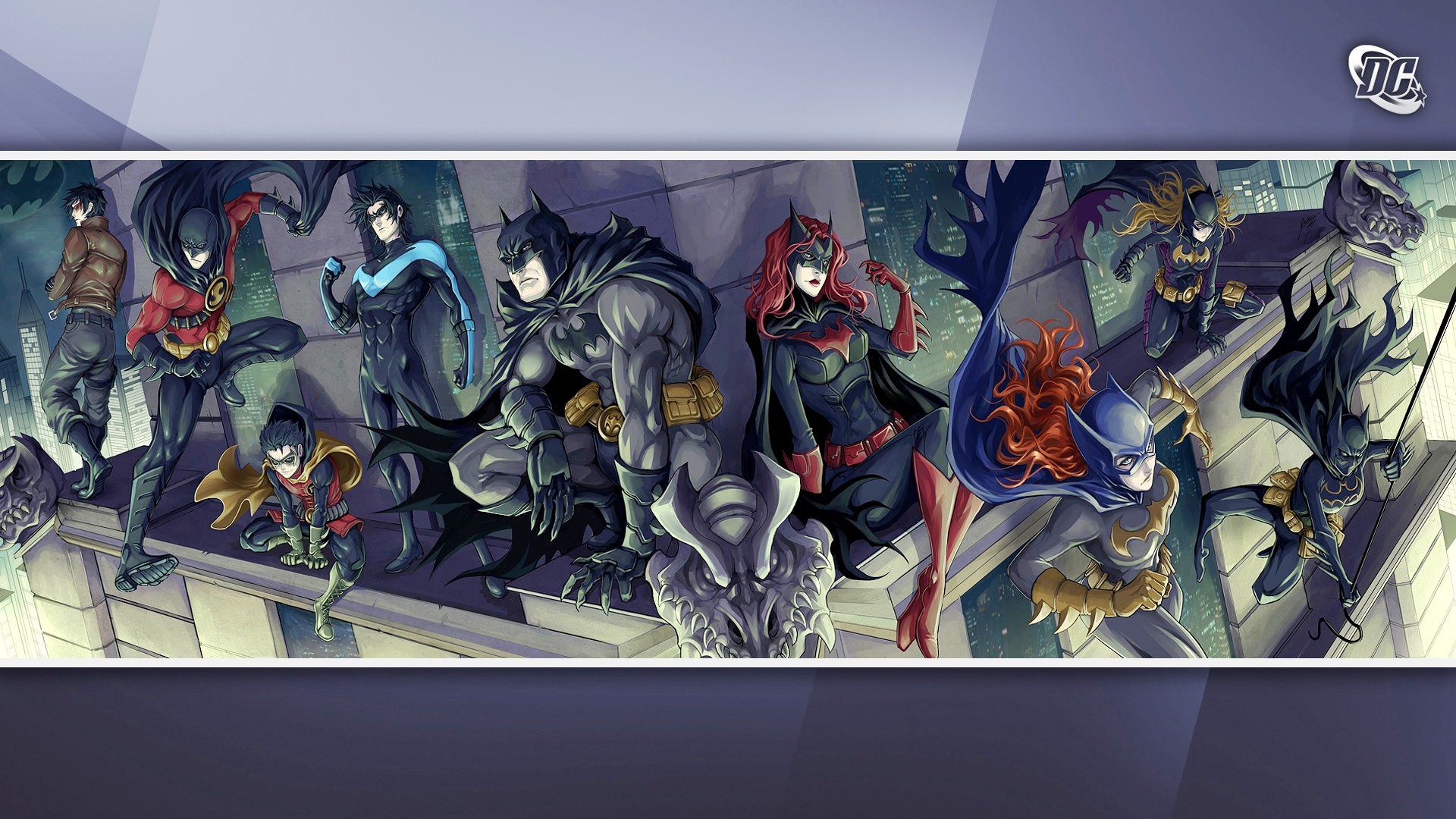 Nightwing Fighting Art Wallpapers