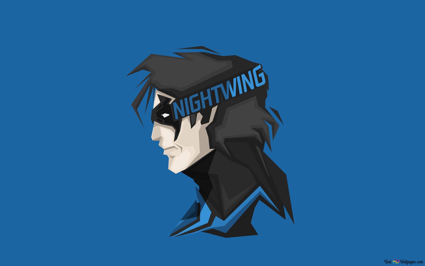 Nightwing Fighting Art Wallpapers