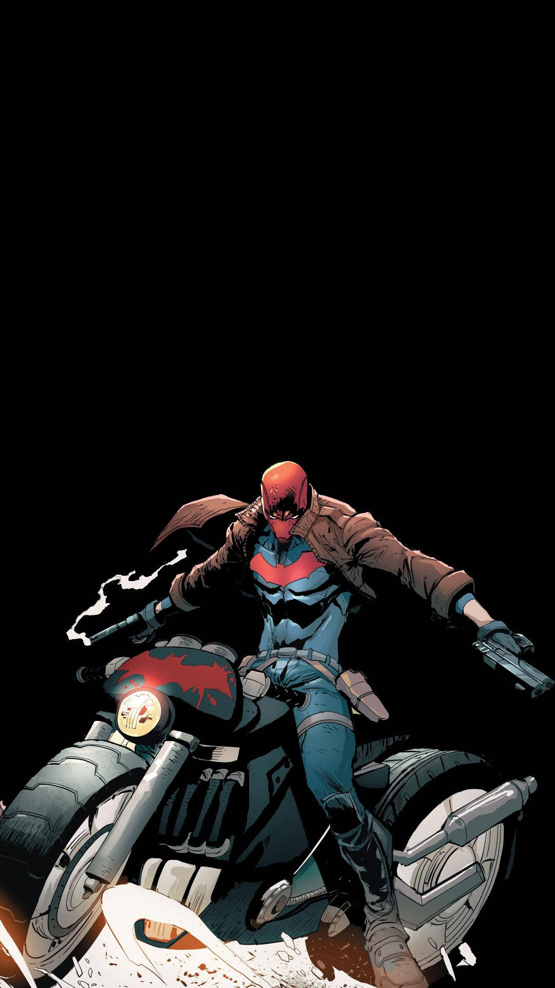 Red Hood On Bike Wallpapers