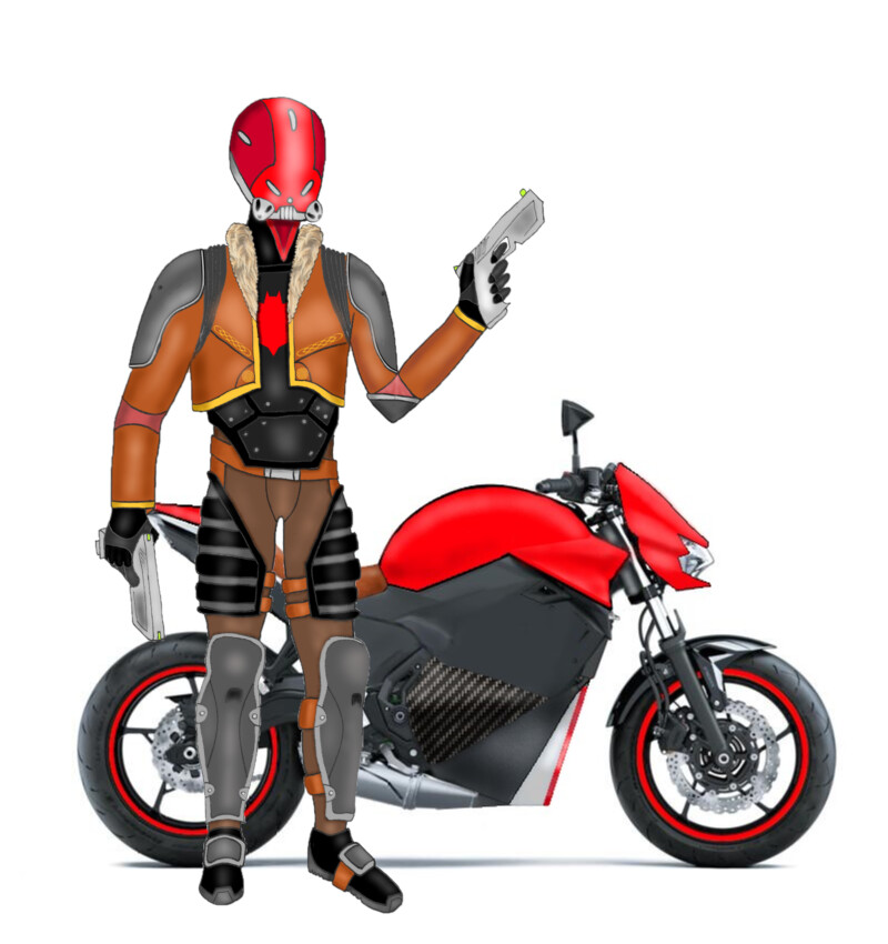 Red Hood On Bike Wallpapers