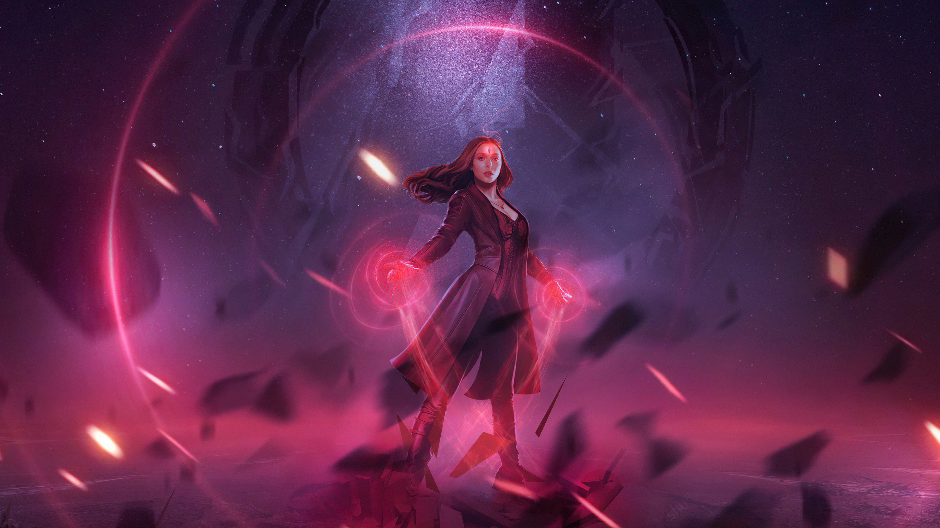 Scarlet Witch Wanda Vision Full Power Wallpapers