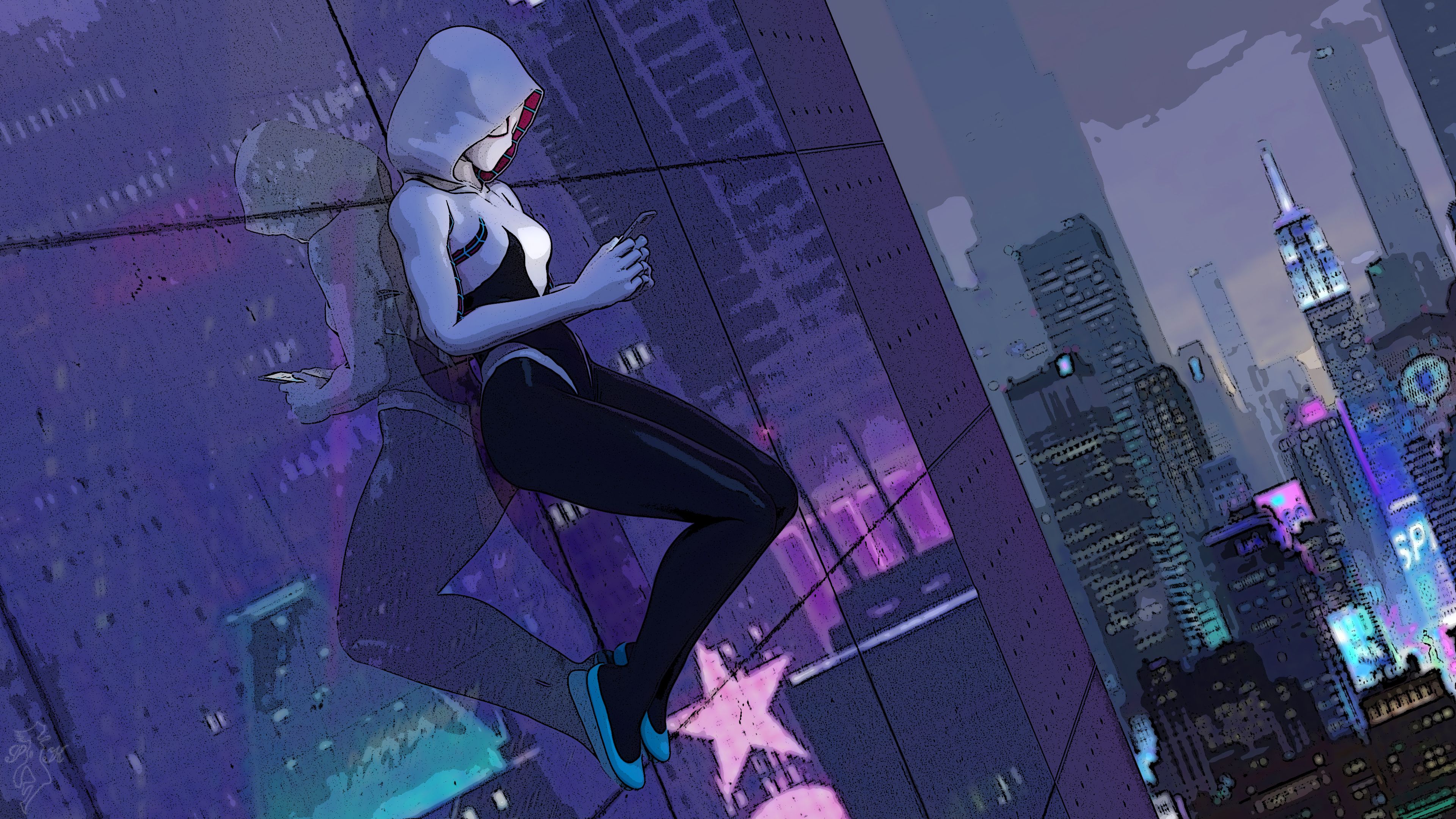 Spider Gwen Artwork 4K 2020 Wallpapers