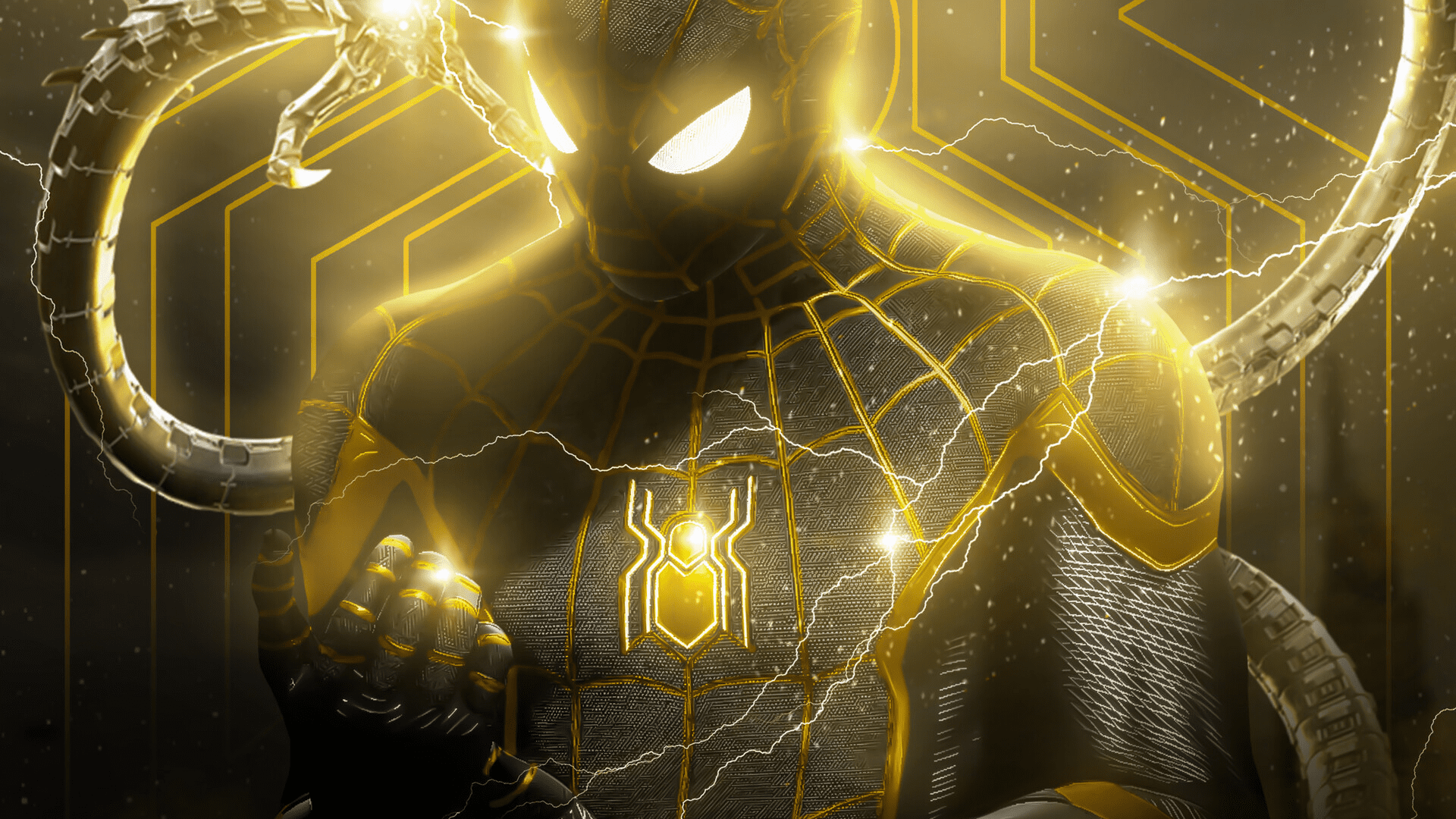 Spider-Man: No Way Home 4K Gold And Black Wallpapers