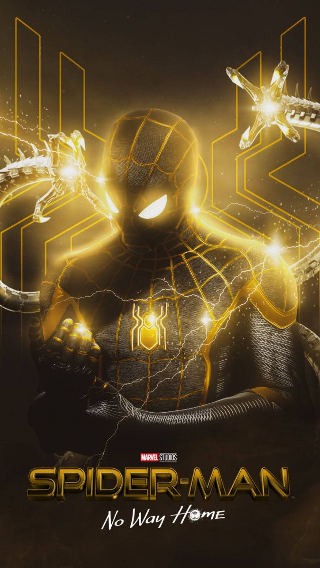 Spider-Man: No Way Home 4K Gold And Black Wallpapers