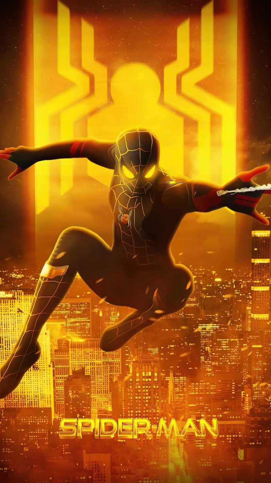 Spider-Man: No Way Home 4K Gold And Black Wallpapers