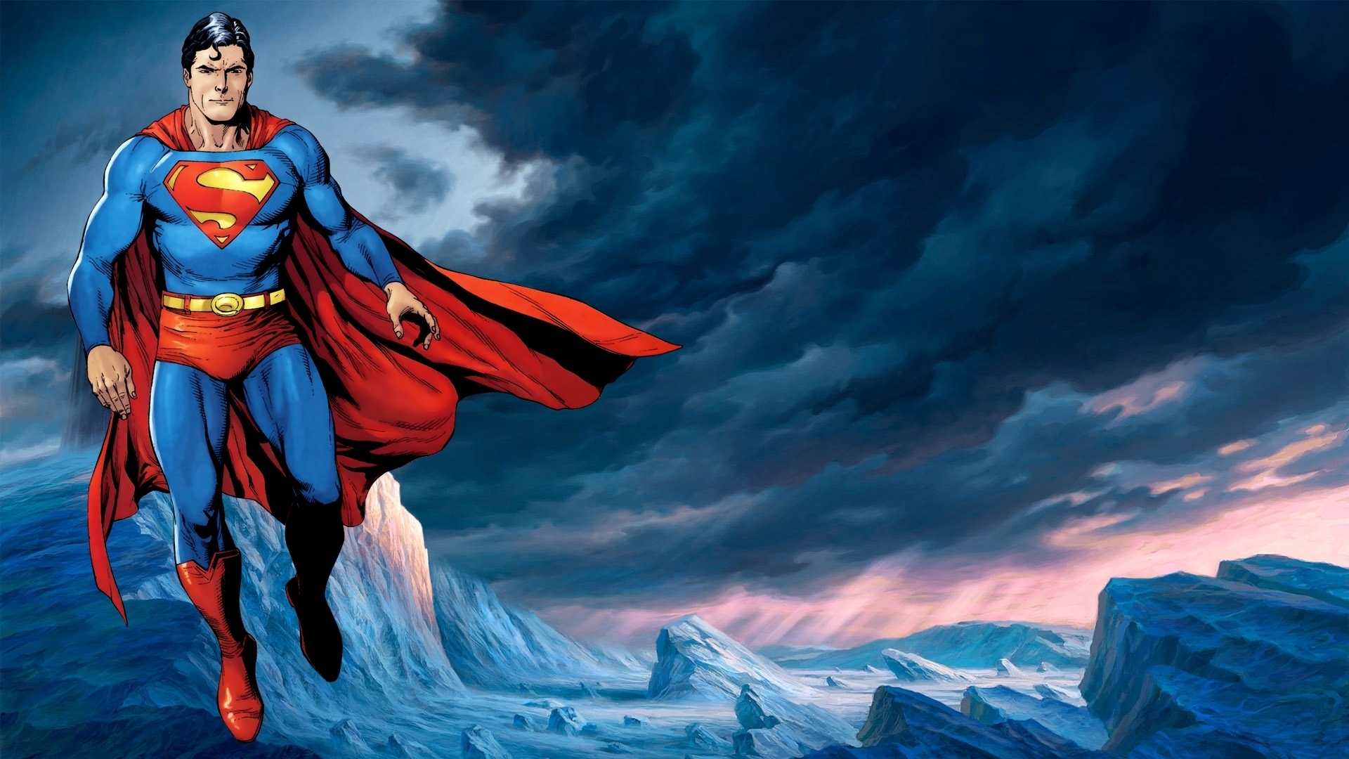 Superman Cartoonic Art Wallpapers