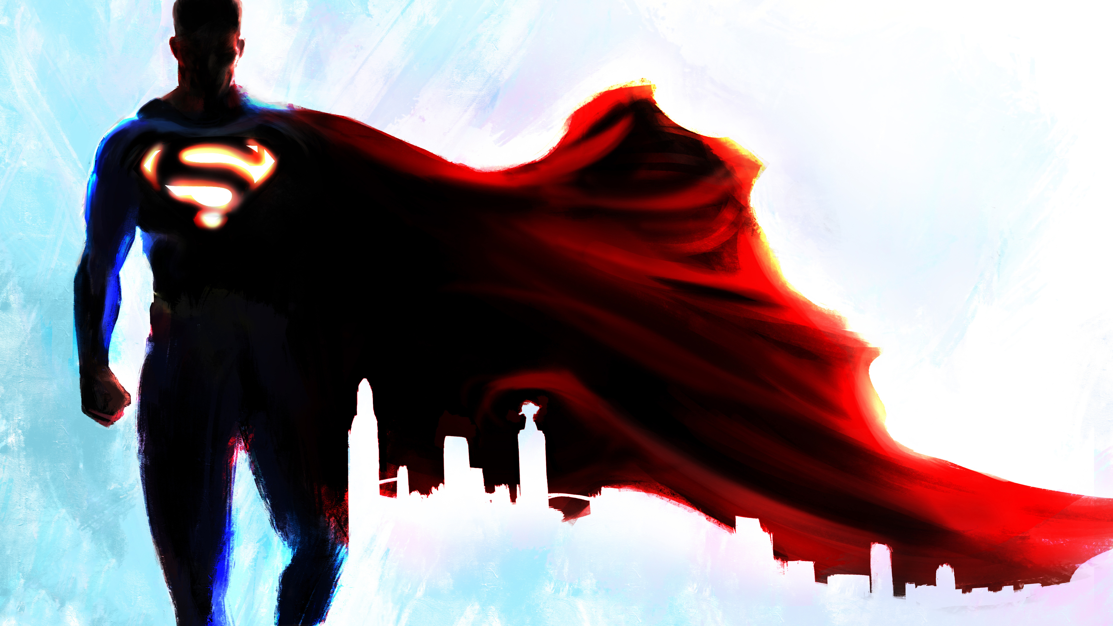 Superman Cartoonic Art Wallpapers