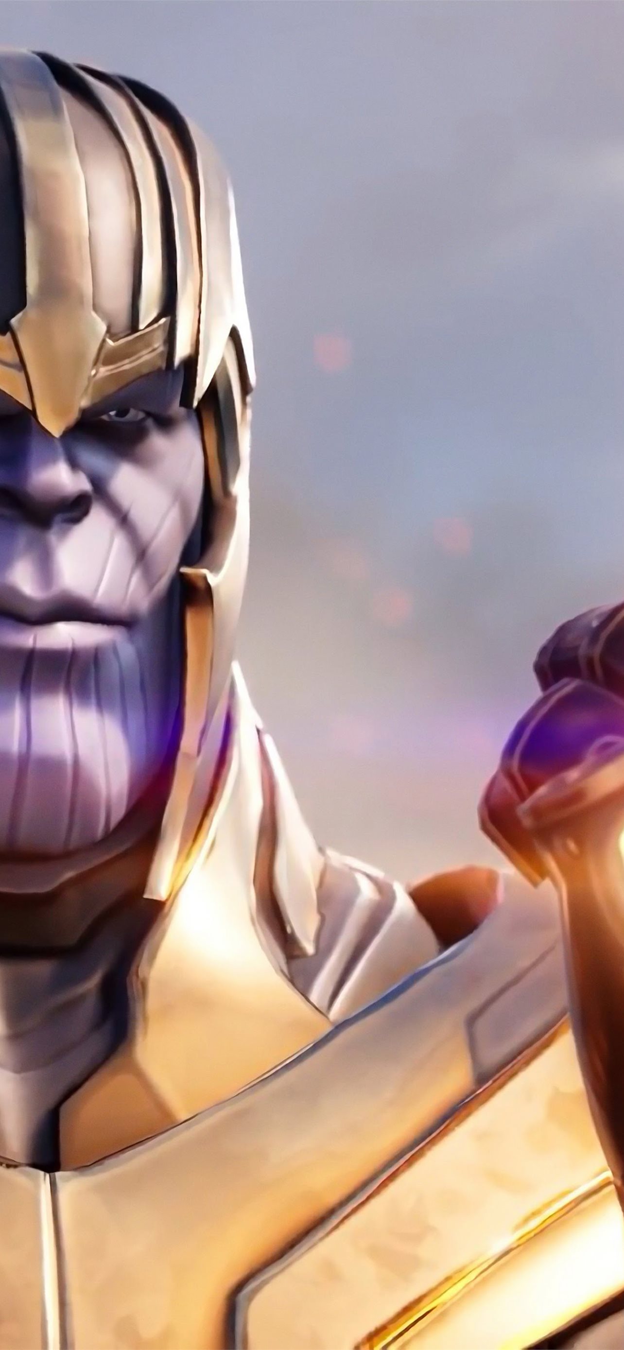 Thanos Face Minimal 4K Wallpapers