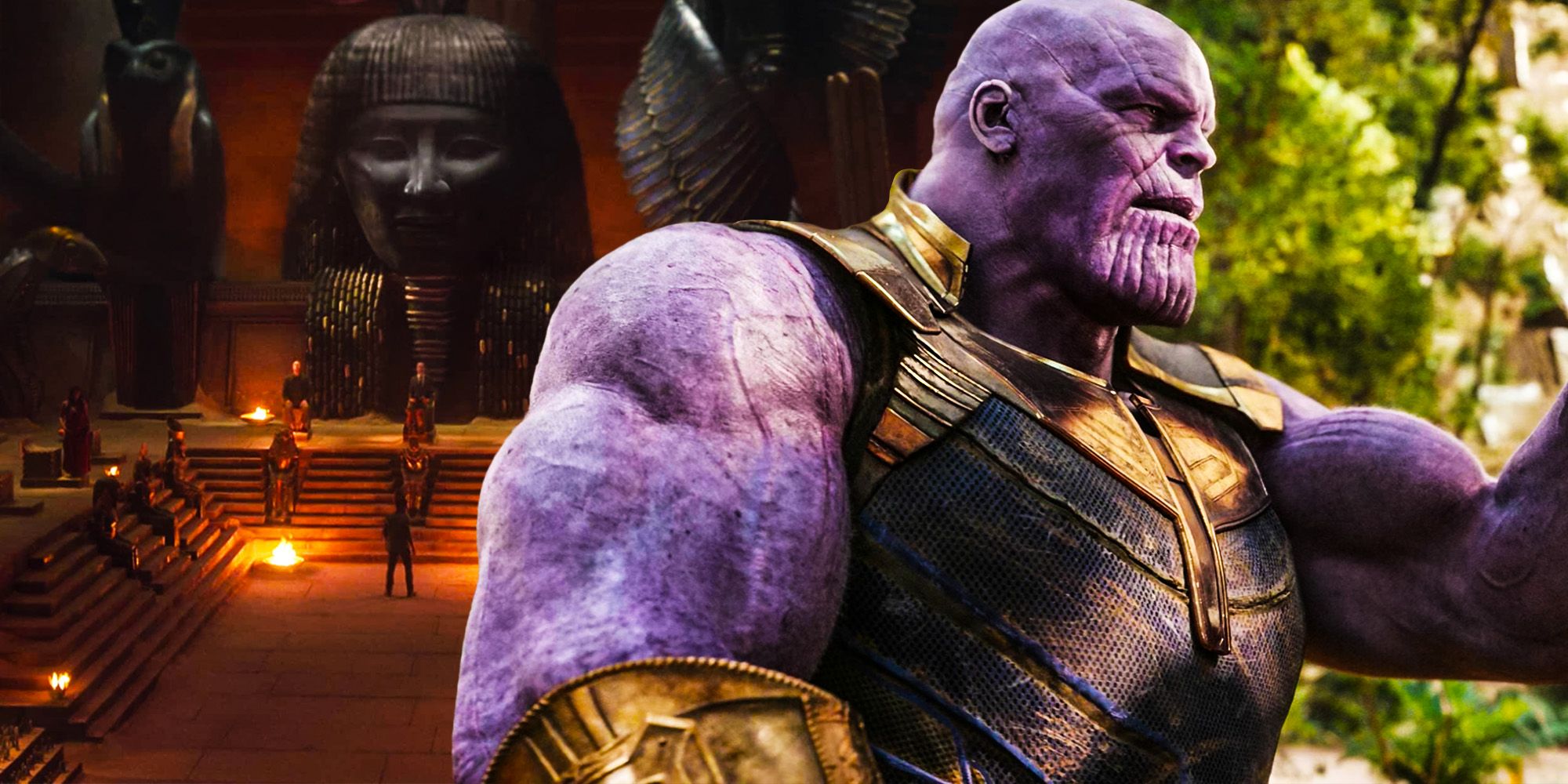 Thanos Face Minimal 4K Wallpapers