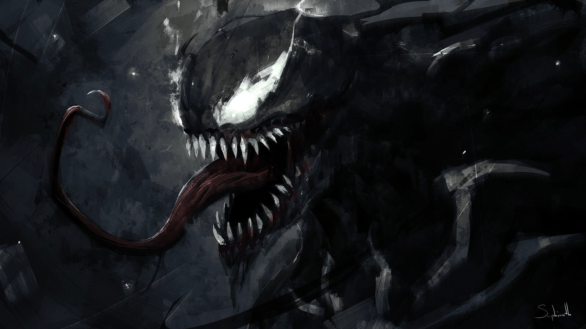 Venom Marvel Comic Art Wallpapers