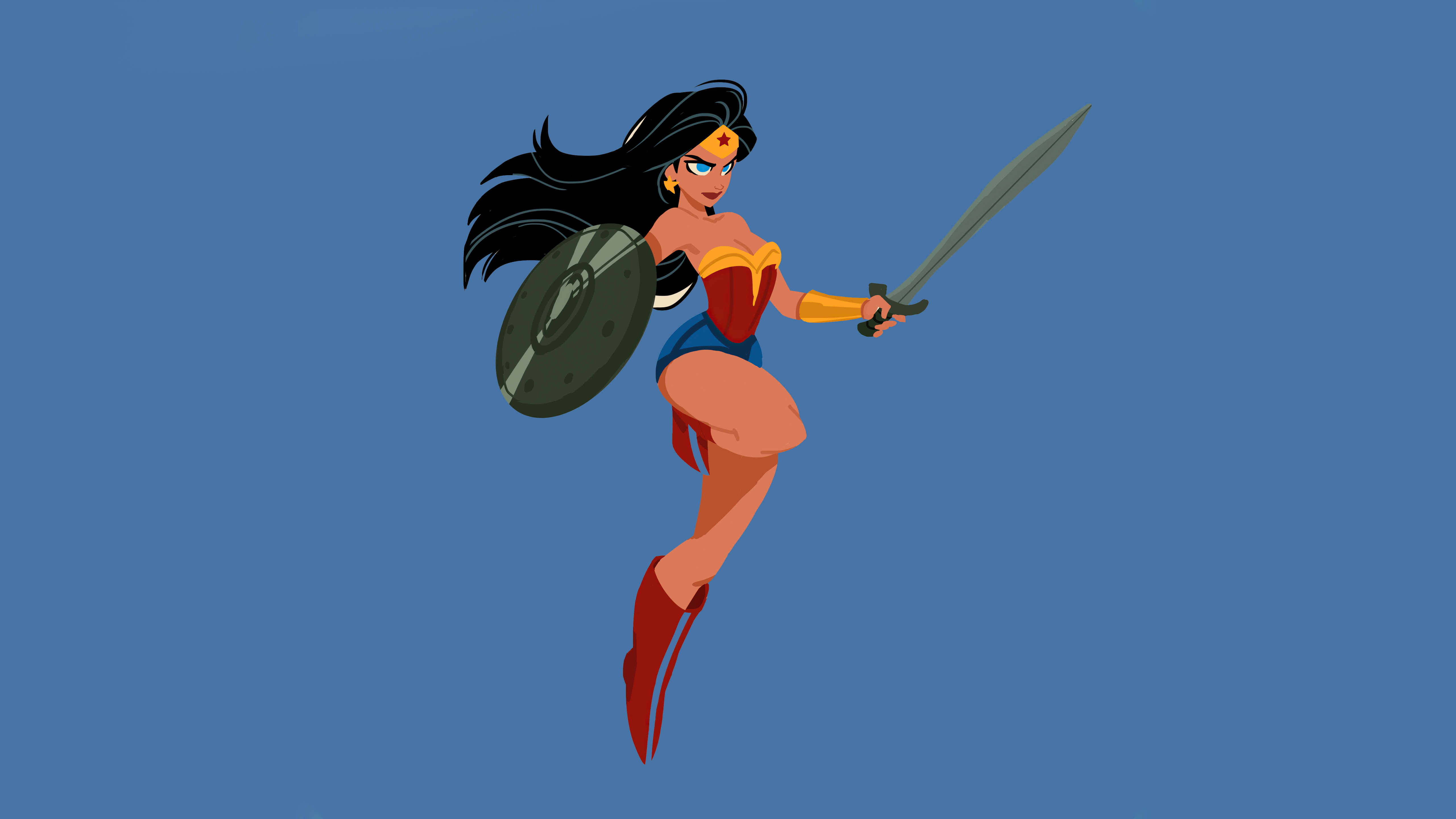 Wonder Woman 5K Minimalist Wallpapers