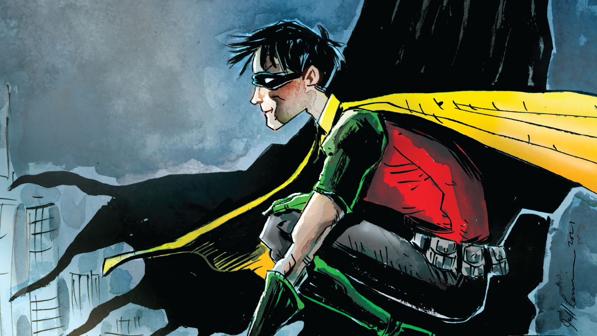 Young Robin Dc Comics Art Wallpapers