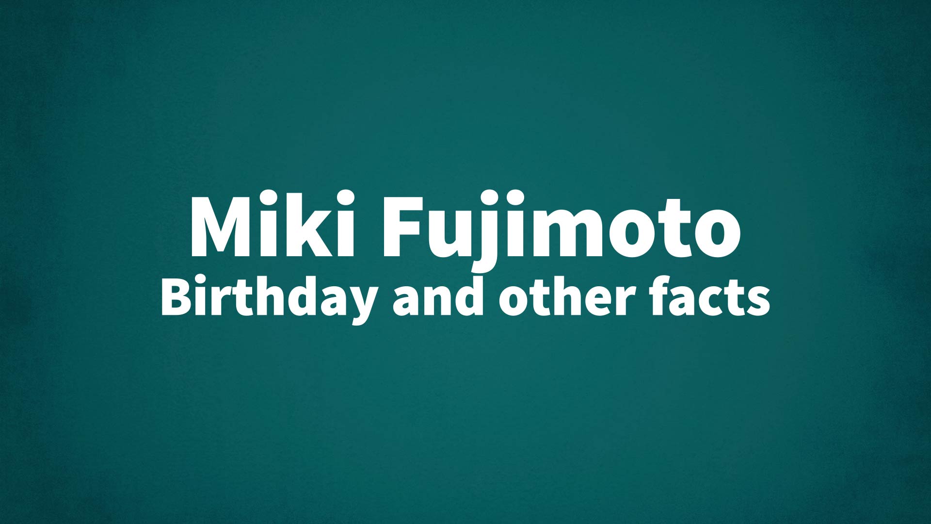 Miki Fujimoto Wallpapers