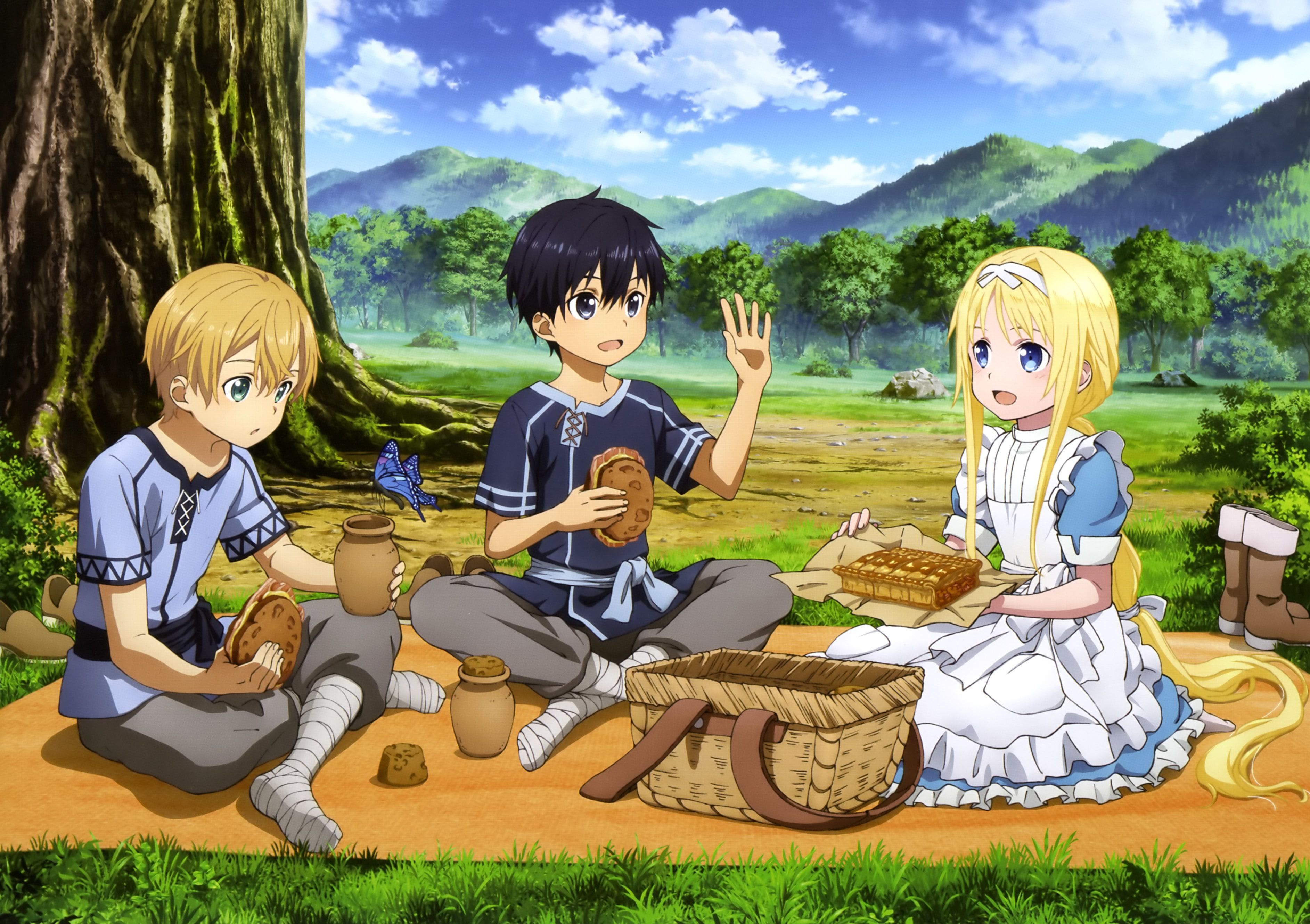 Alice, Kirito And Eugeo Sword Art Online Wallpapers