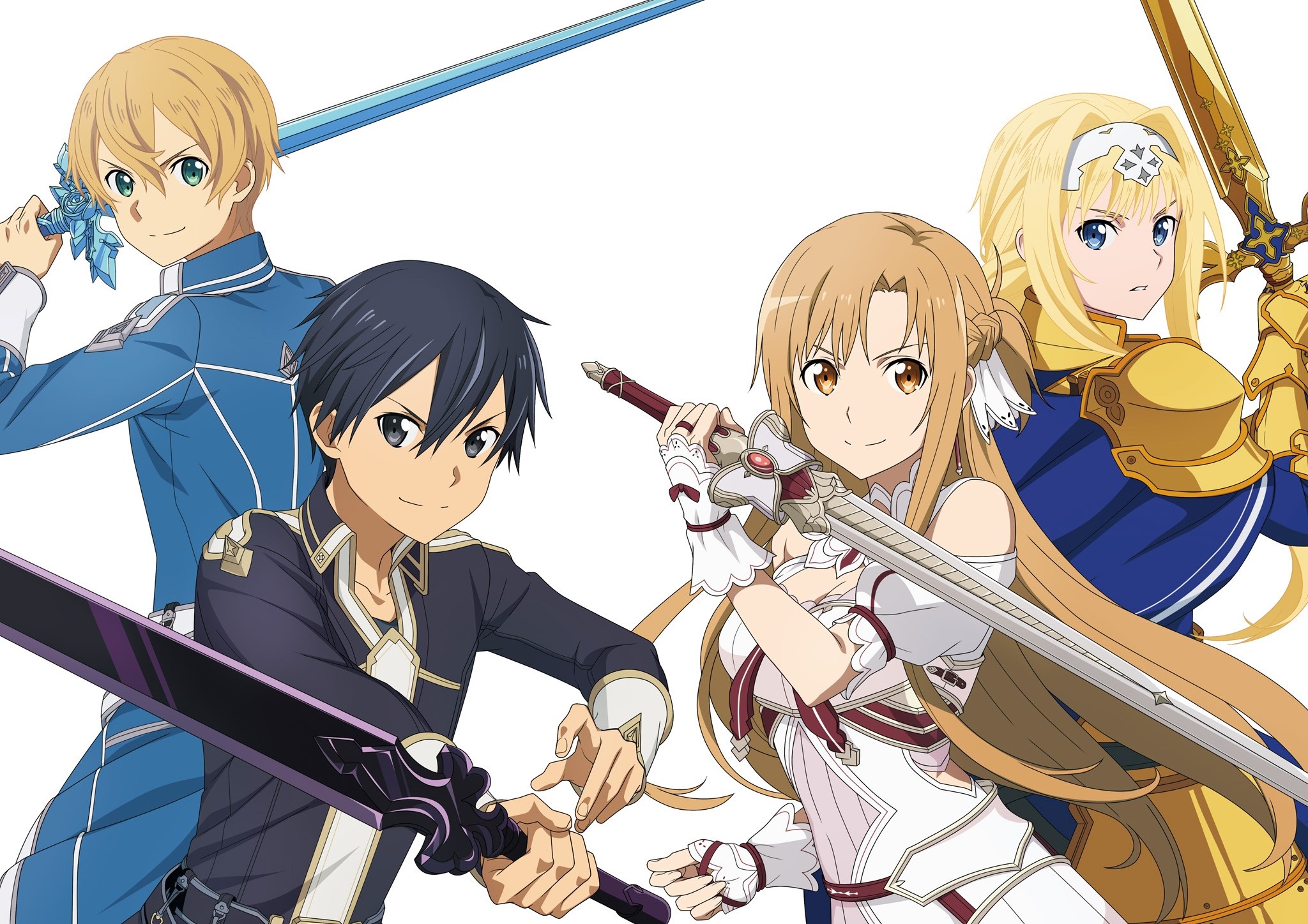 Alice, Kirito And Eugeo Sword Art Online Wallpapers