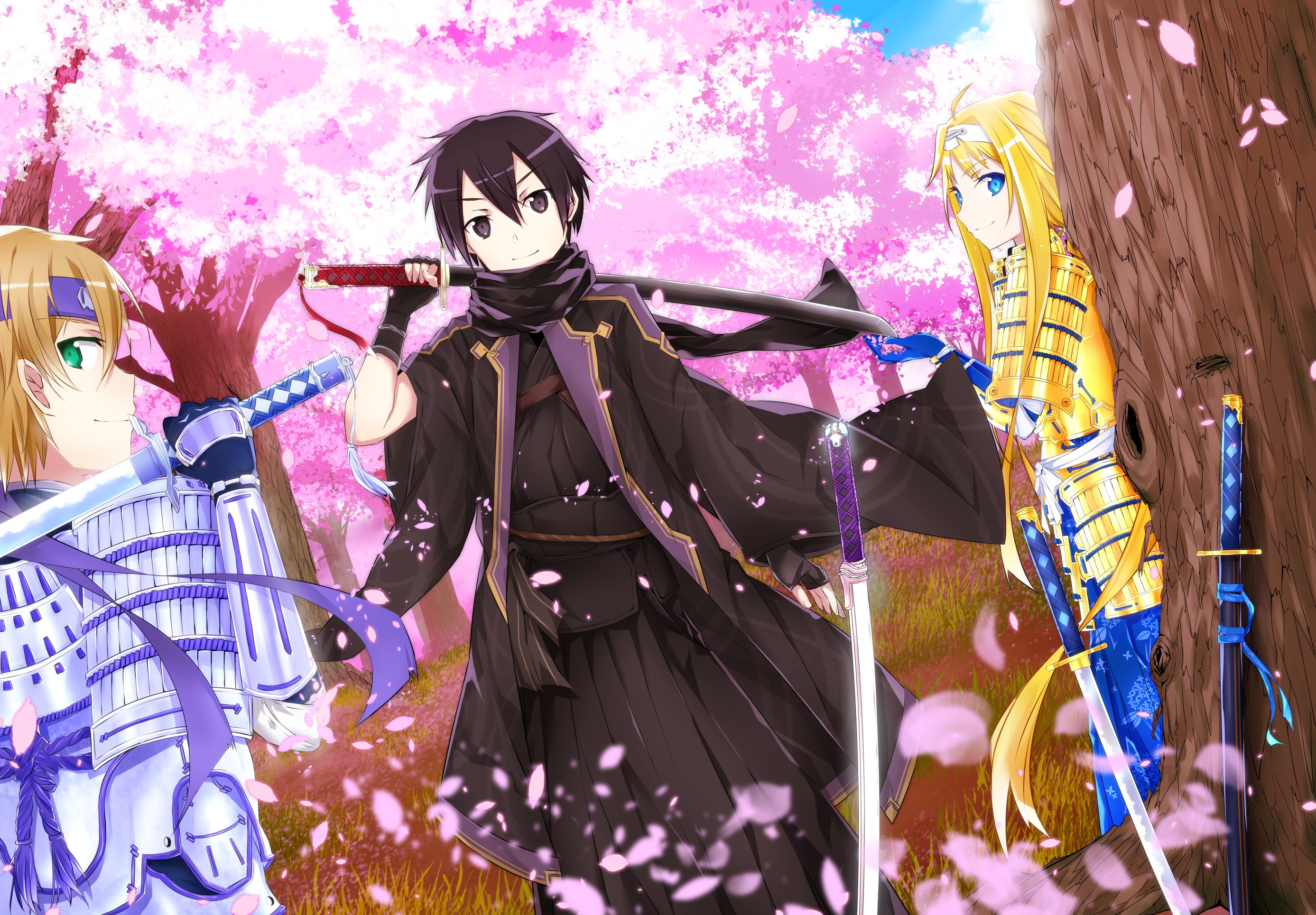 Alice, Kirito And Eugeo Sword Art Online Wallpapers