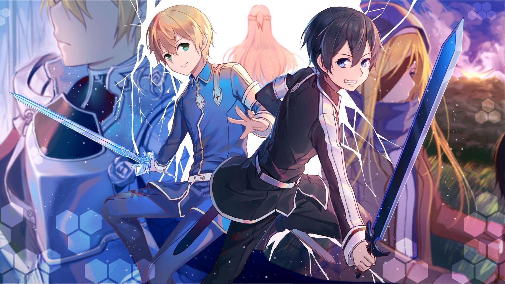 Alice, Kirito And Eugeo Sword Art Online Wallpapers