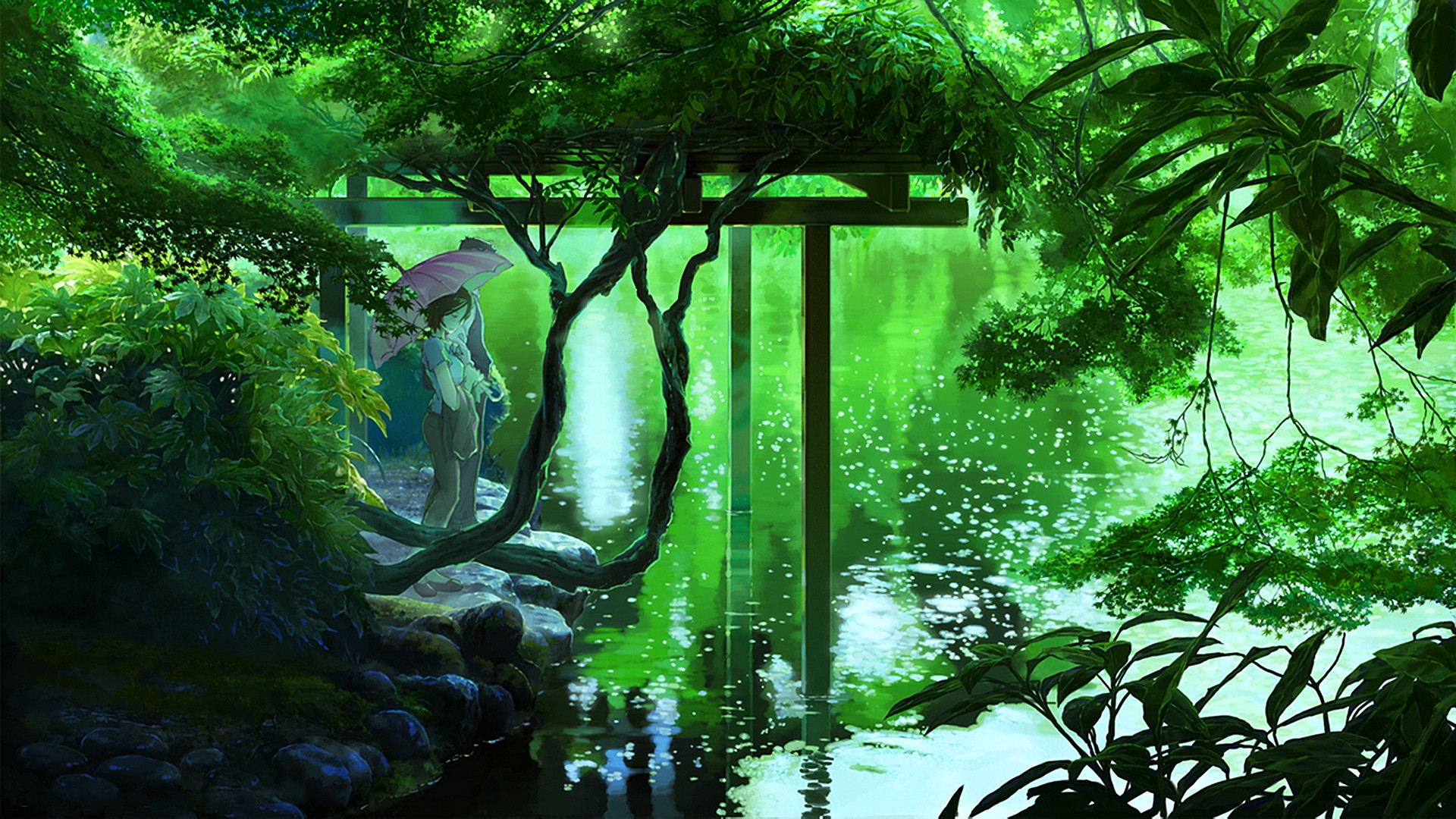 Anime 1920X1080 Green Wallpapers