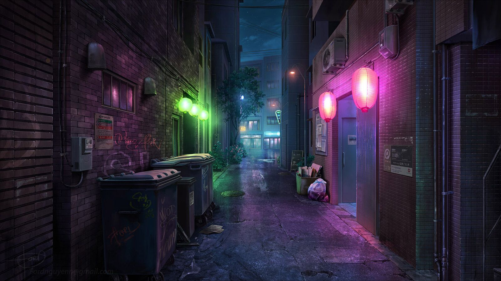 Anime Alleyway Wallpapers