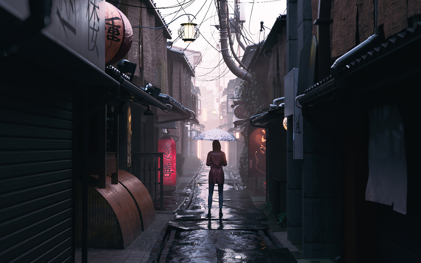 Anime Alleyway Wallpapers