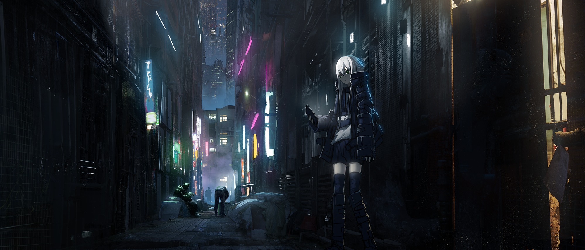 Anime Alleyway Wallpapers