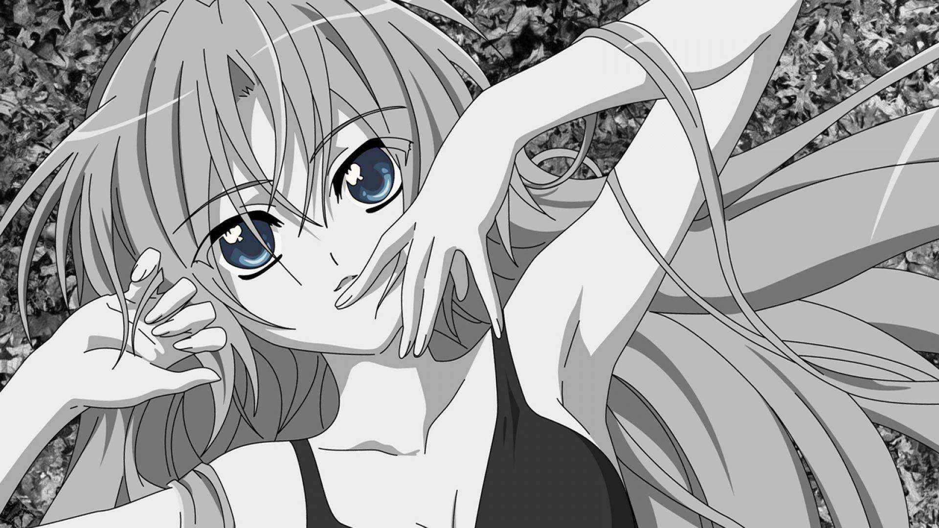 Anime Art Black And White Wallpapers