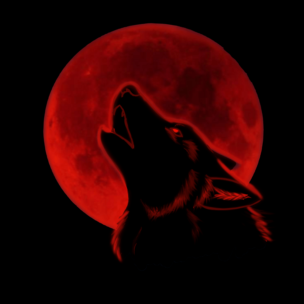 Anime Black And Red Wolf Wallpapers