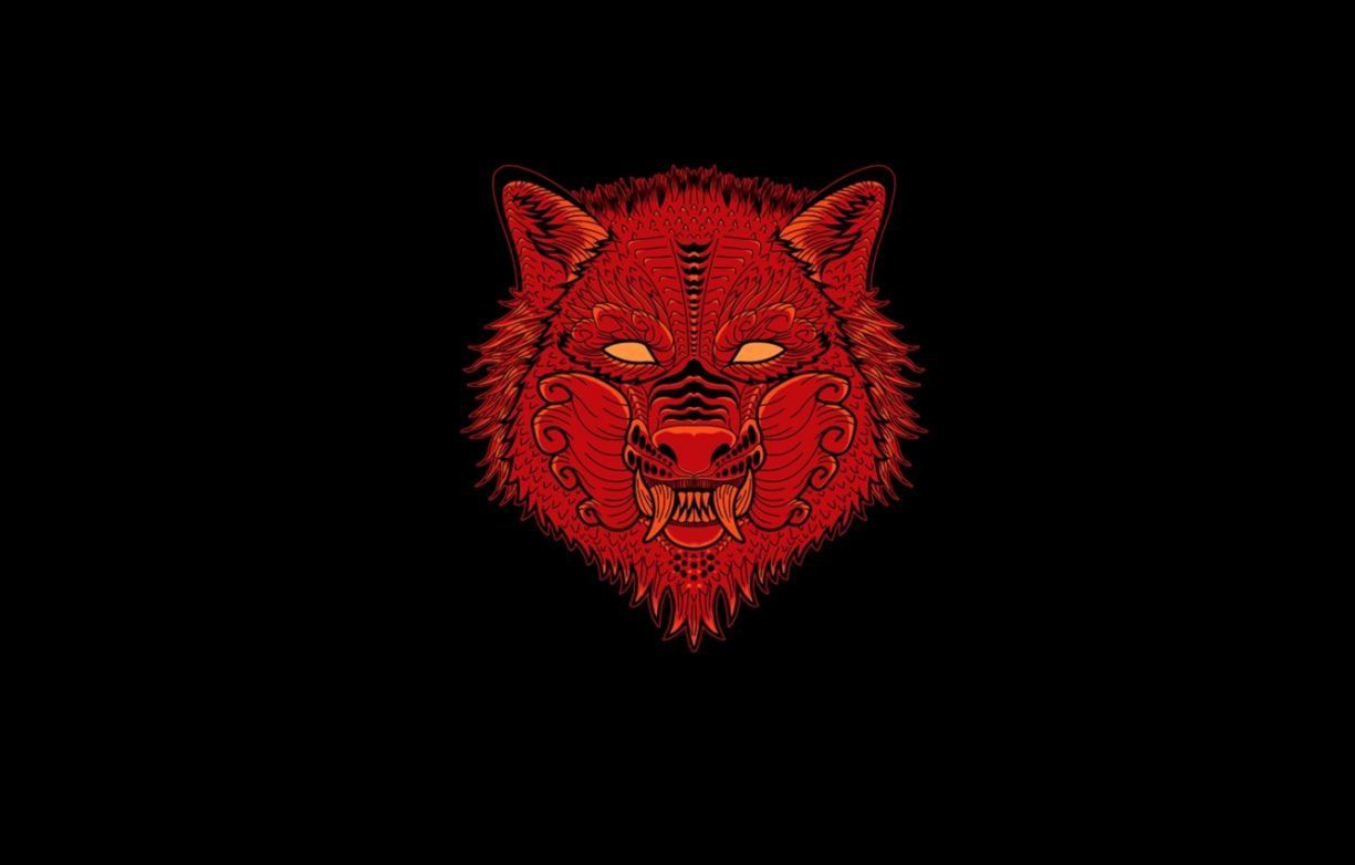 Anime Black And Red Wolf Wallpapers